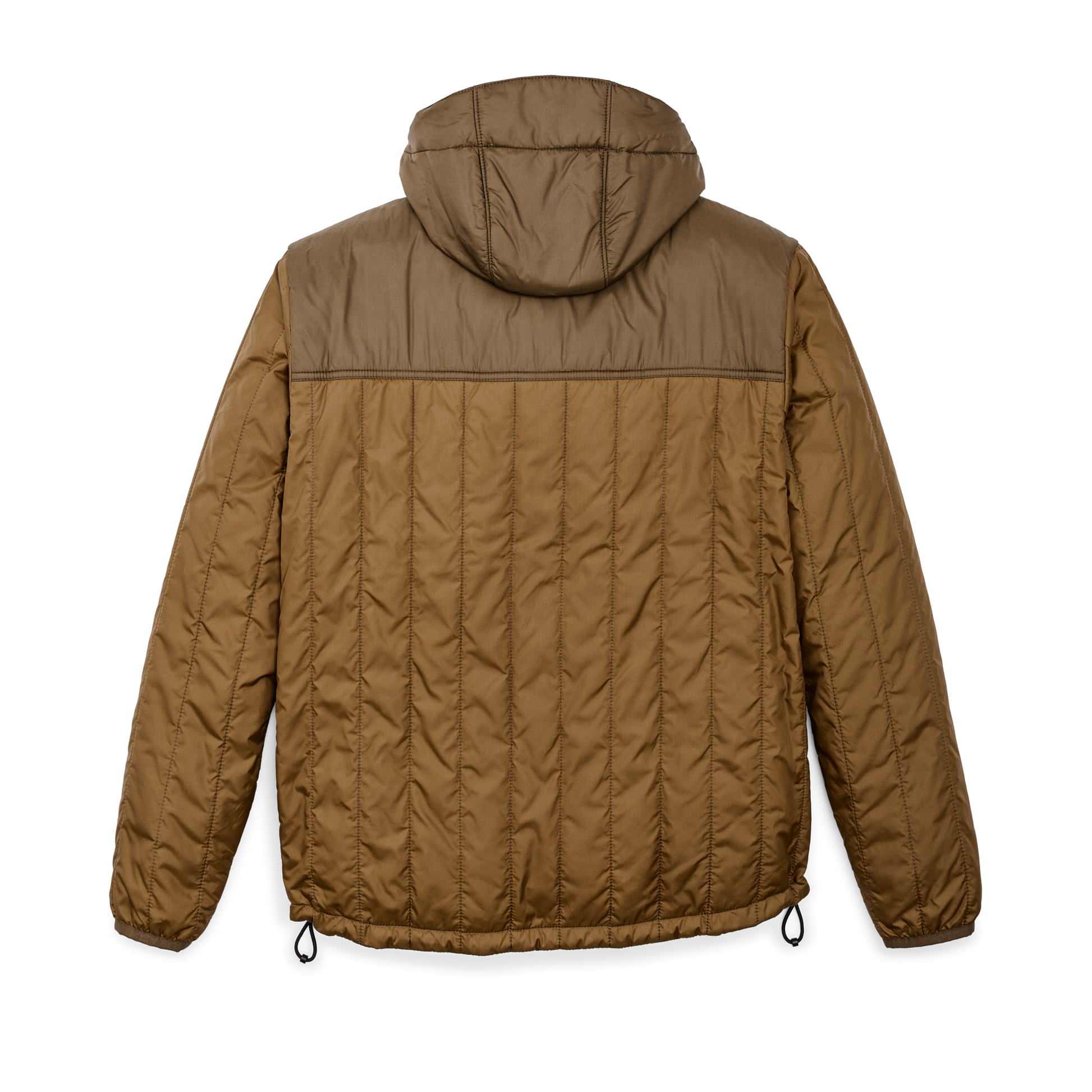 Alternate view of the Filson Ultralight Hooded Jacket - Gold Ochre / Beech