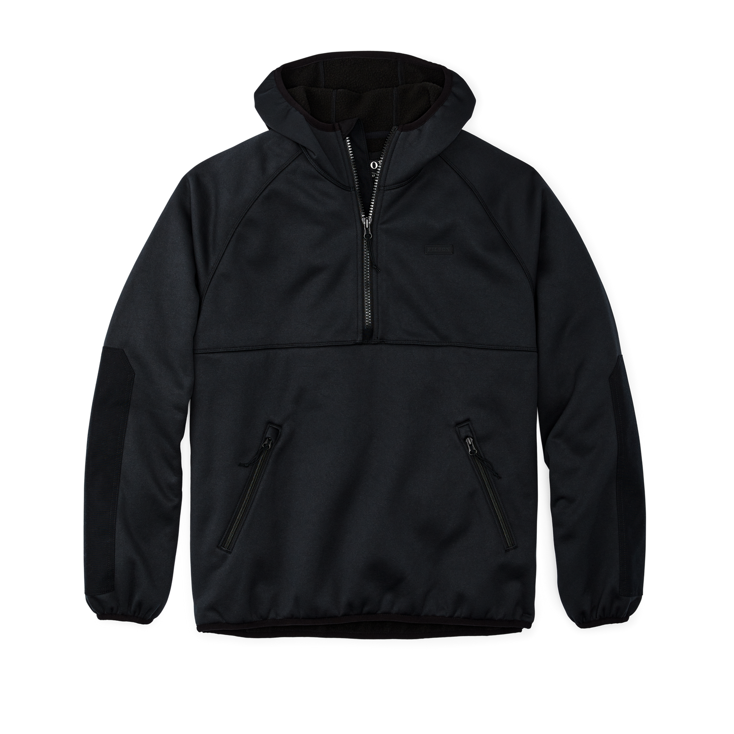 Front-facing image of the Filson Granite Spire Fleece Pullover  - Black