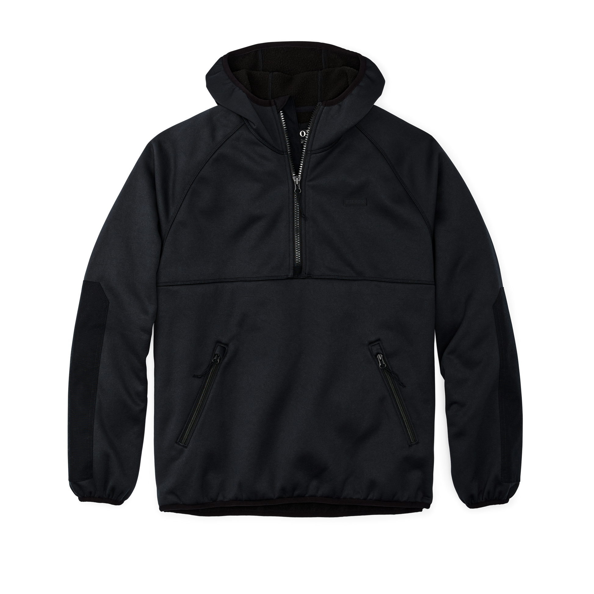 Front-facing image of the Filson Granite Spire Fleece Pullover  - Black