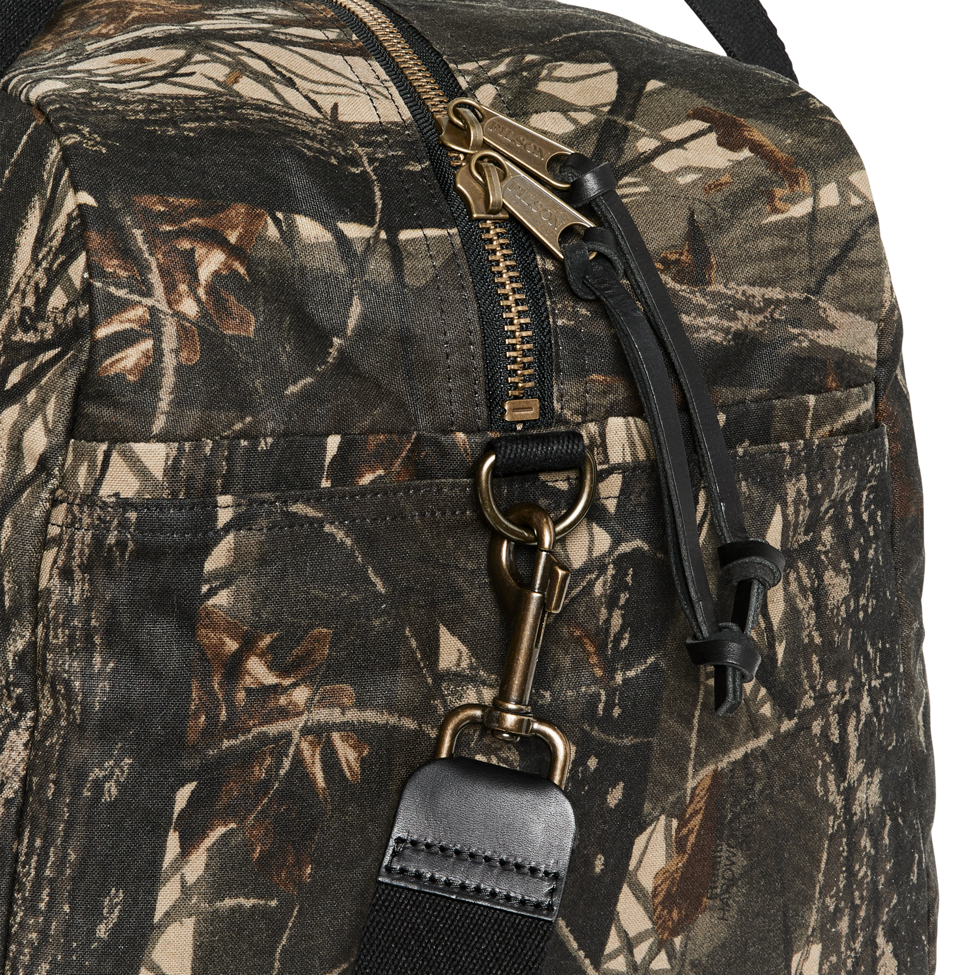 Alternate view of the Filson Medium Tin Cloth Duffle Bag - Realtree Hardwoods Camo