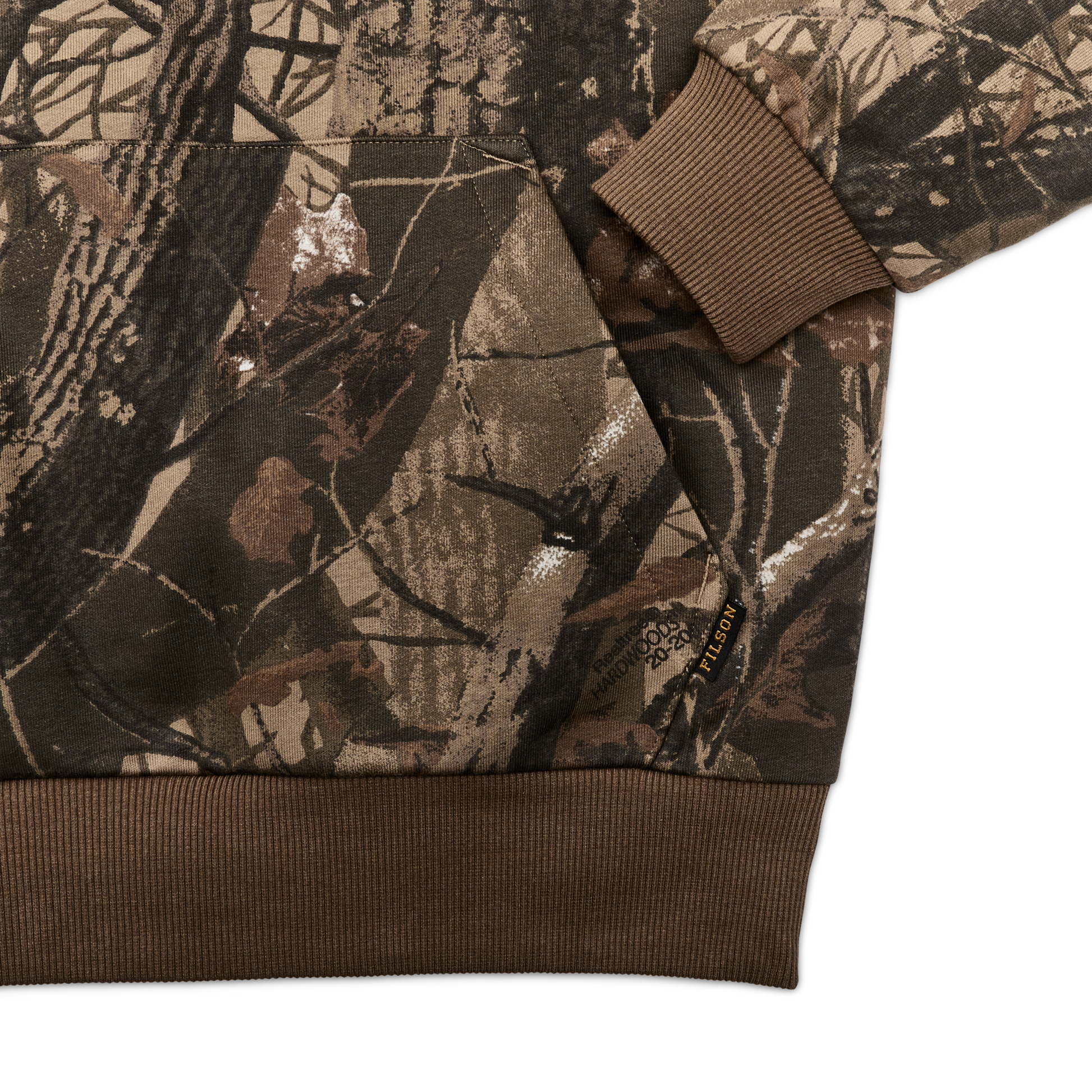 Alternate view of the Filson Prospector Hoodie - Realtree Hardwoods Camo