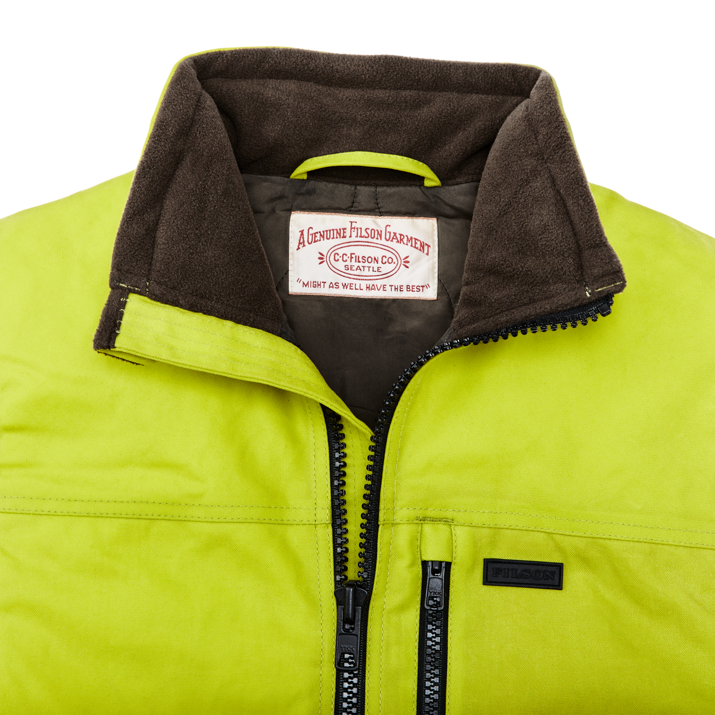 Alternate view of the Filson Tin Cloth Primaloft¬Æ Vest - Laser Green