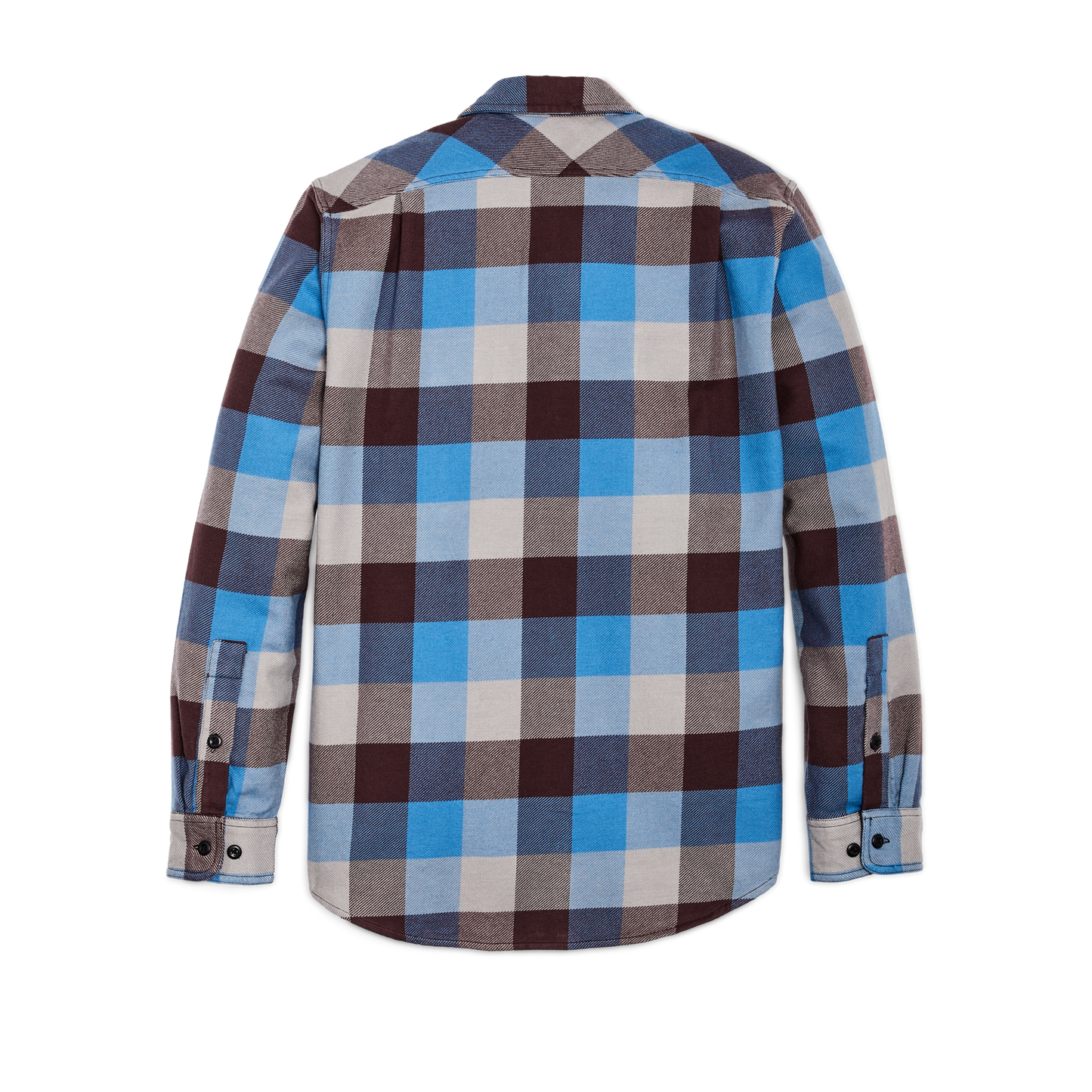 Alternate view of the Filson Vintage Flannel Work Shirt - Blue / Maroon / Gray Check