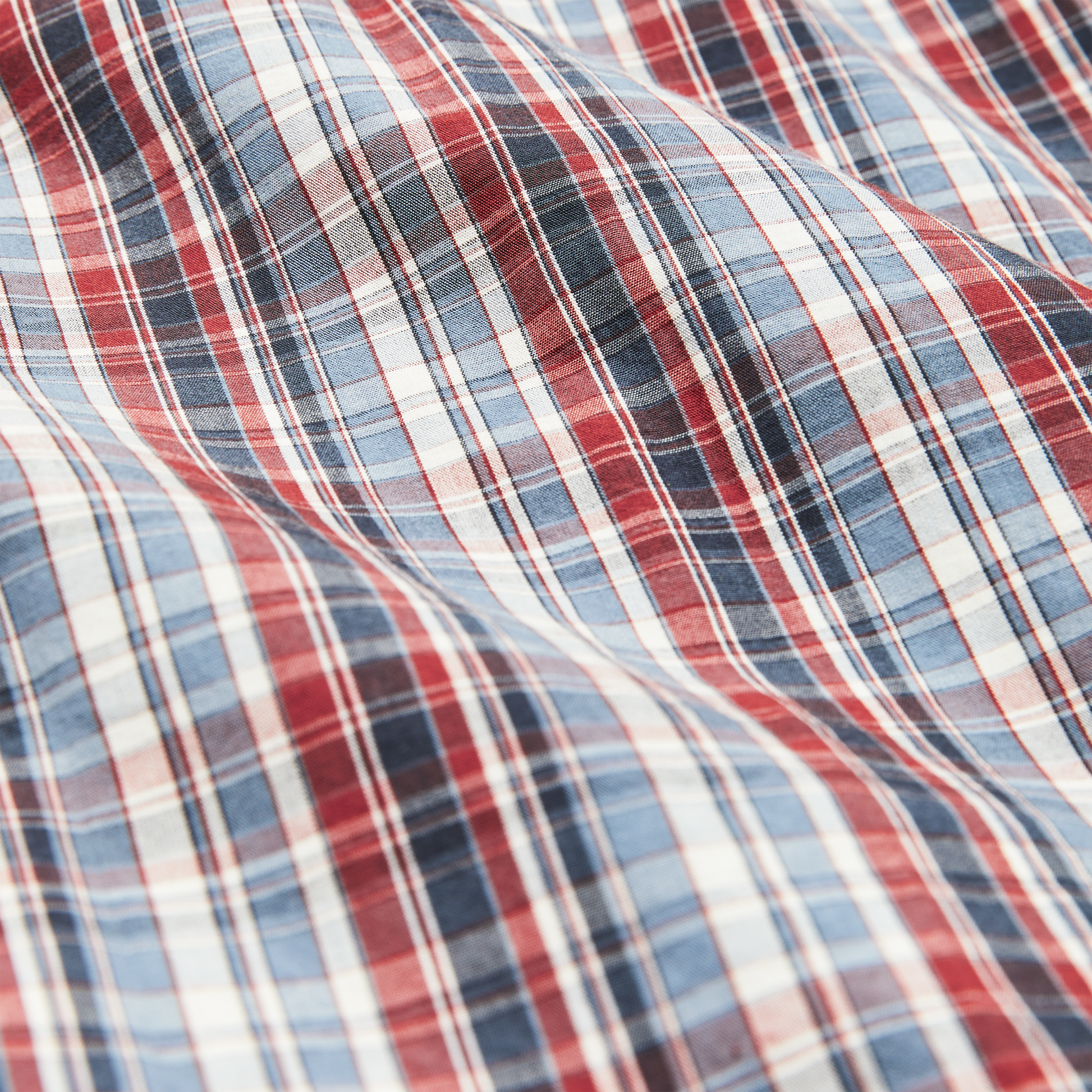 Alternate view of the Filson Filson's Washed Feather Cloth Shirt - Navy / Iron / Ivory Plaid