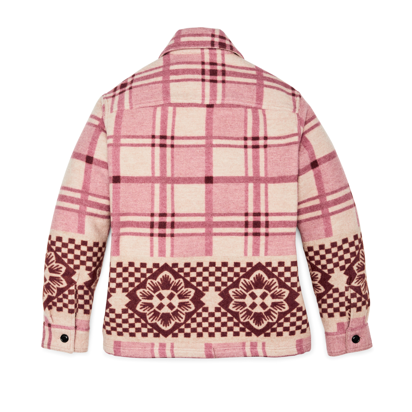 Alternate view of the Filson Women's Blanket Wool Overshirt - Flower Blanket Plaid