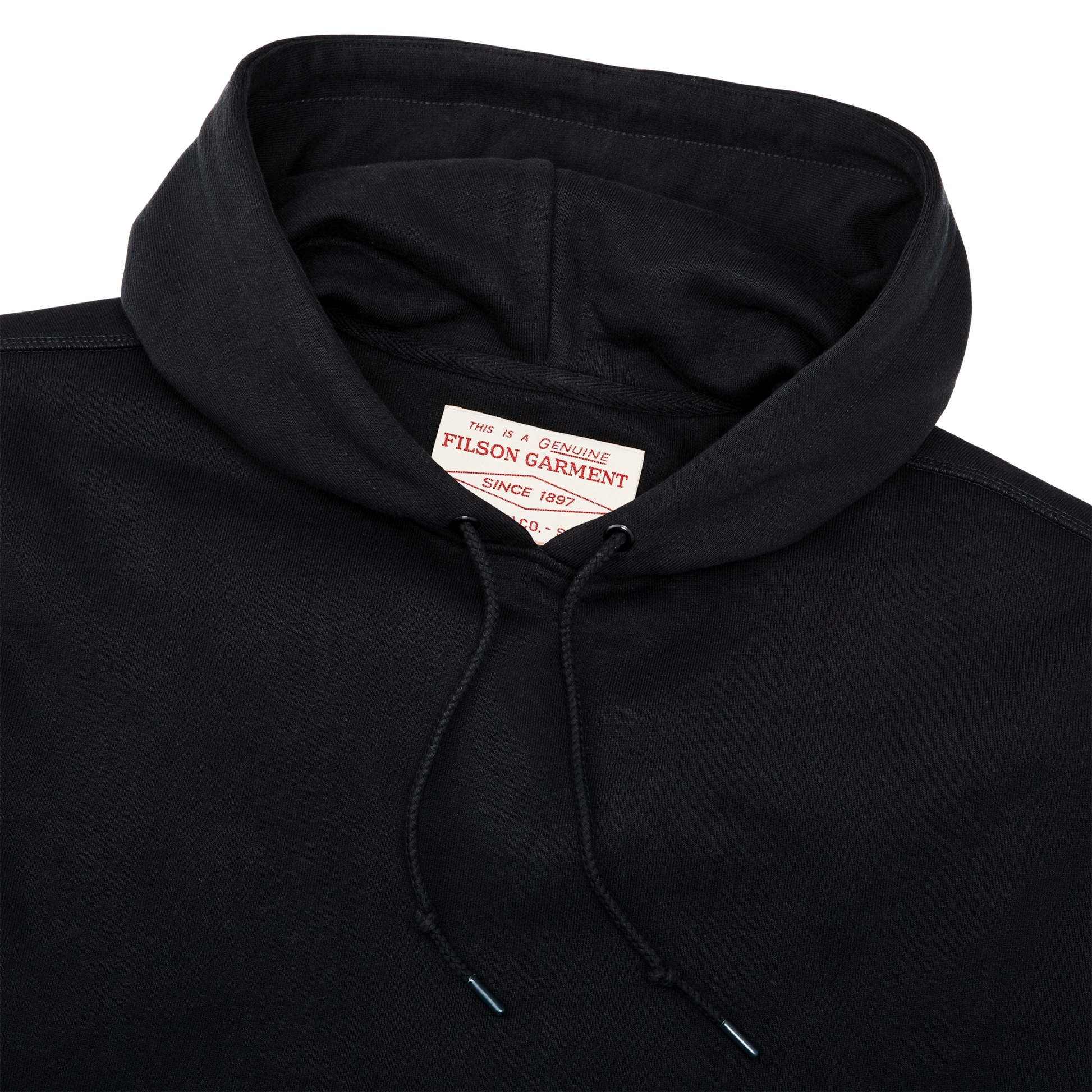 Alternate view of the Filson Prospector Hoodie - Black