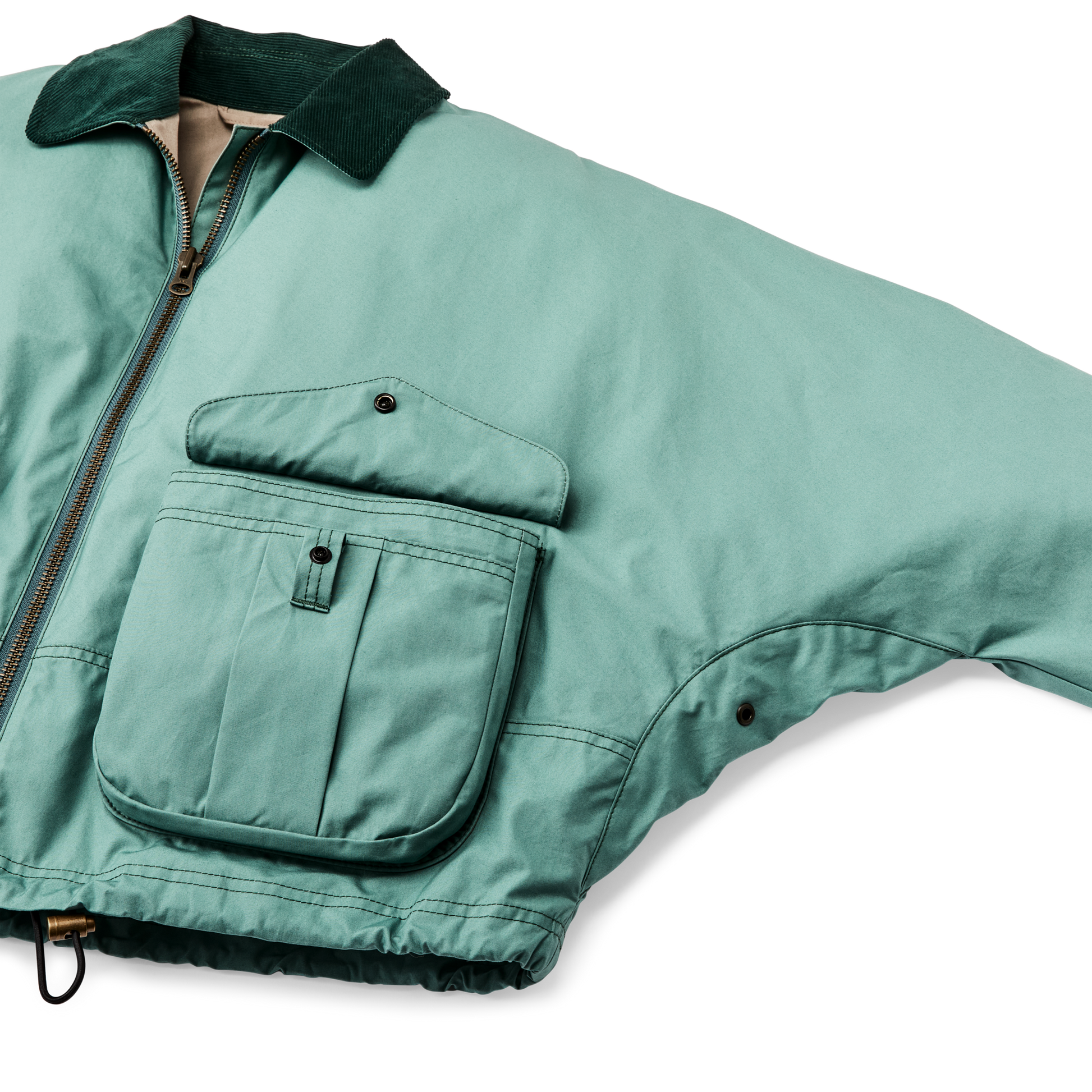 Alternate view of the Filson Women's Aviator Cloth Short Work Jacket - Deep Sea