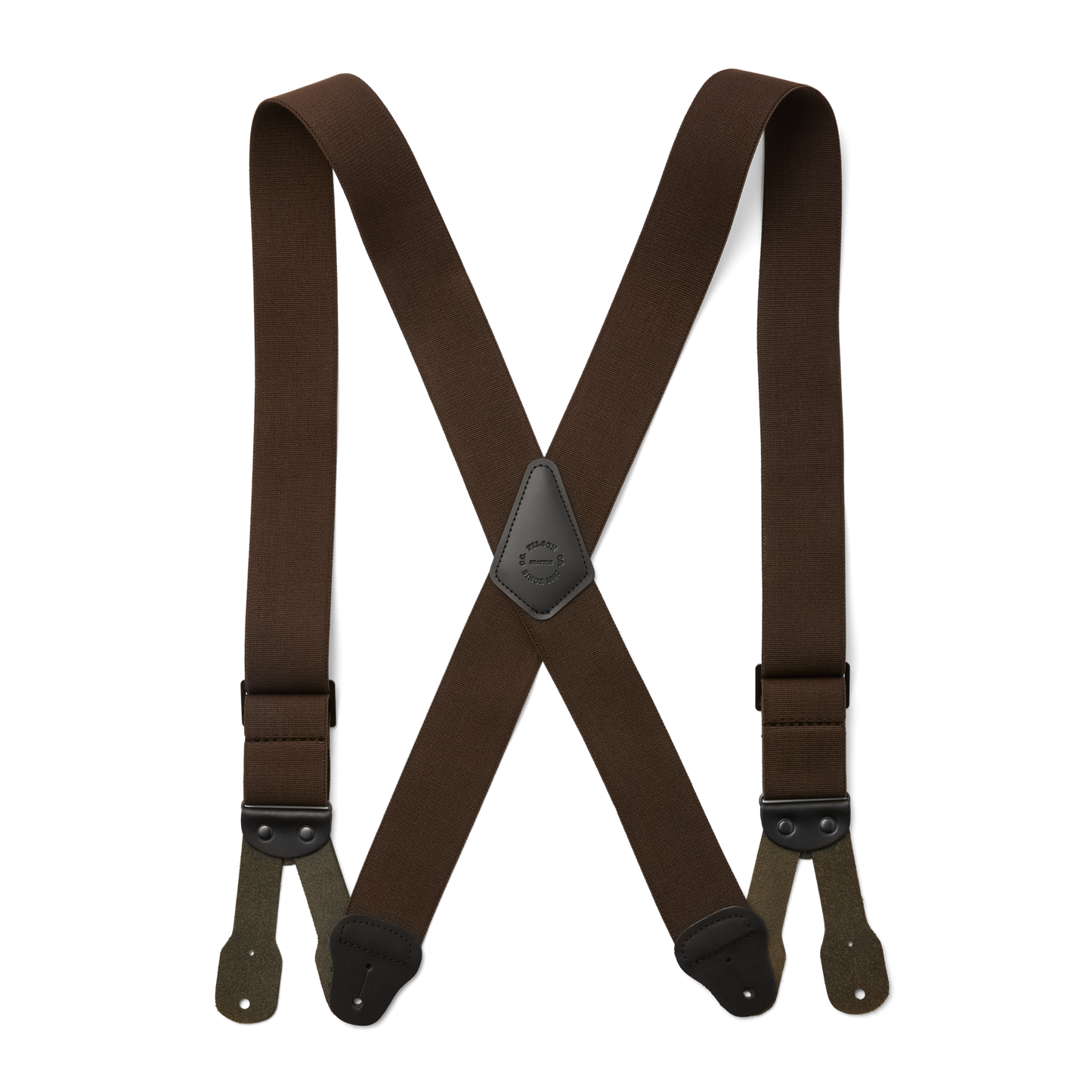 Alternate view of the Filson Filson Logger Suspenders - Dark Brown