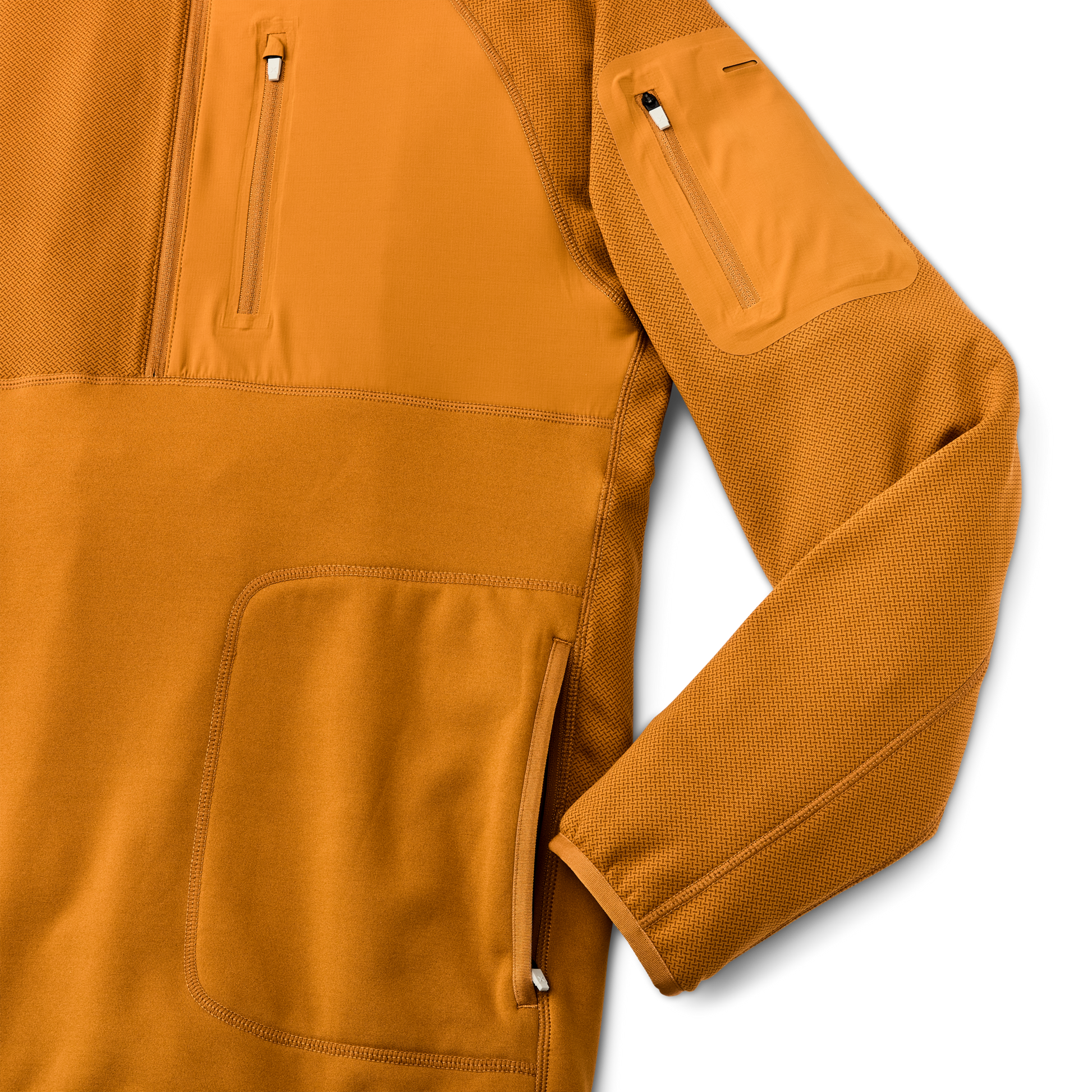 Alternate view of the Filson Filson X Ten Thousand Tactical Hoodie - Buckthorn Brown