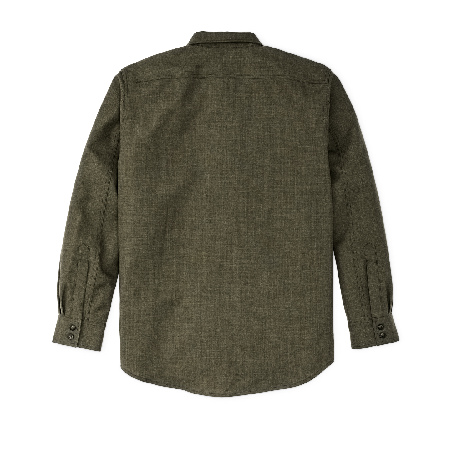 Alternate view of the Filson Worsted Wool Guide Shirt - Forest Green Heather