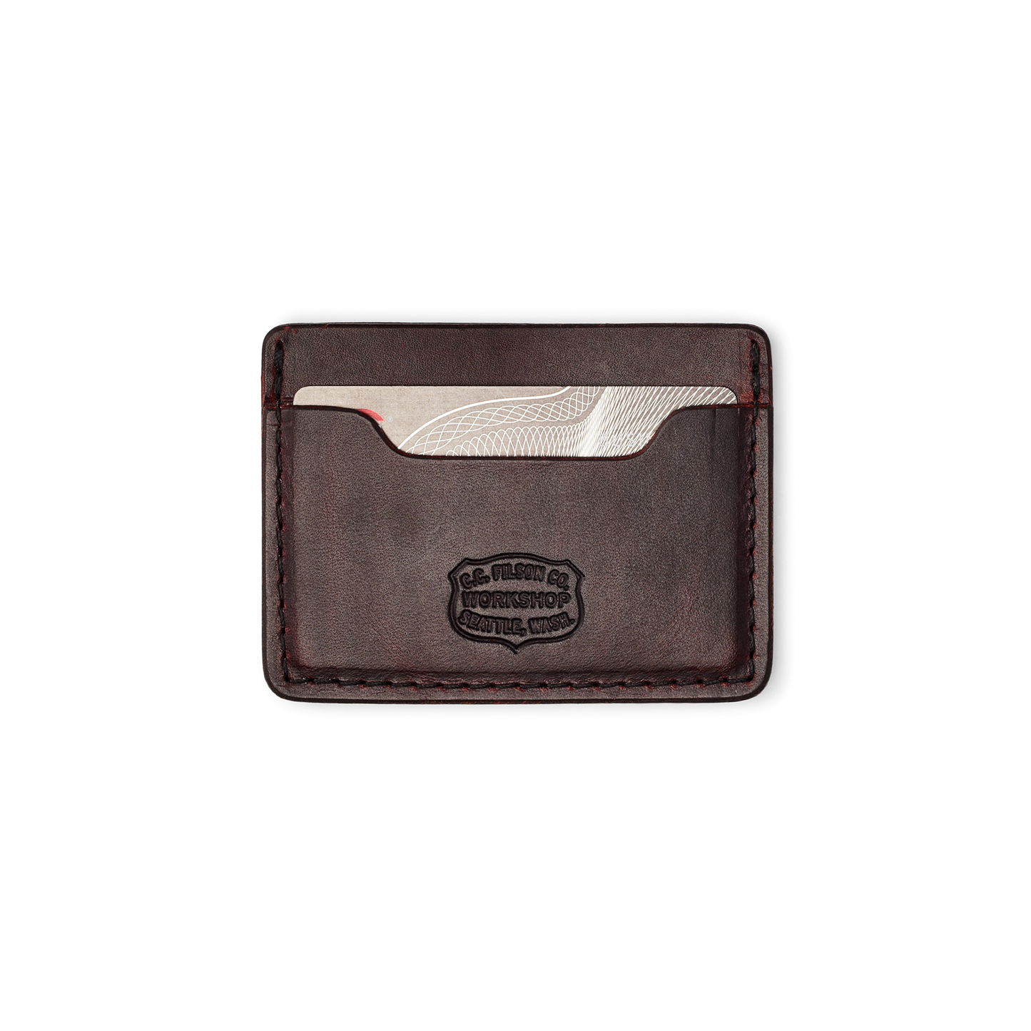 Alternate view of the Filson Filson Workshop Leather Slim Wallet - Brown