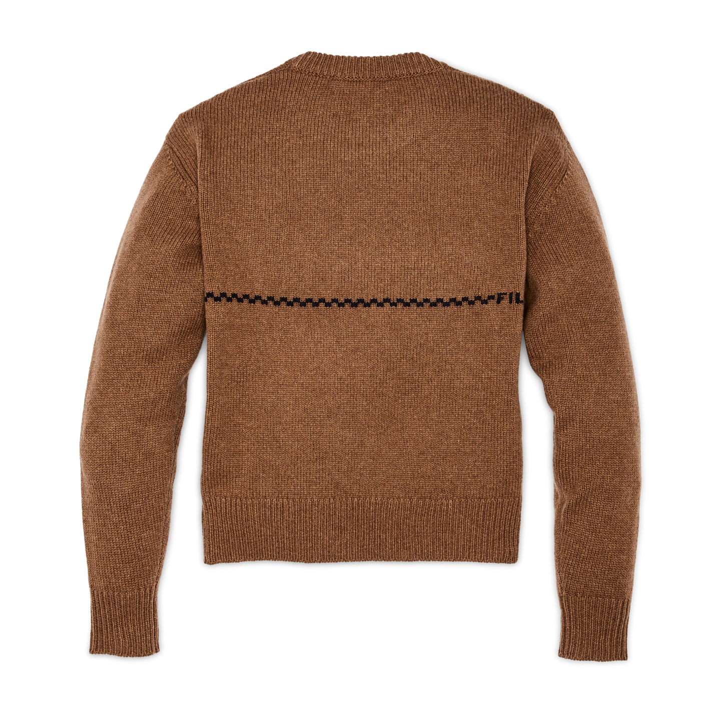 Alternate view of the Filson Women's Wool Crewneck Sweater - Mustard / Horse