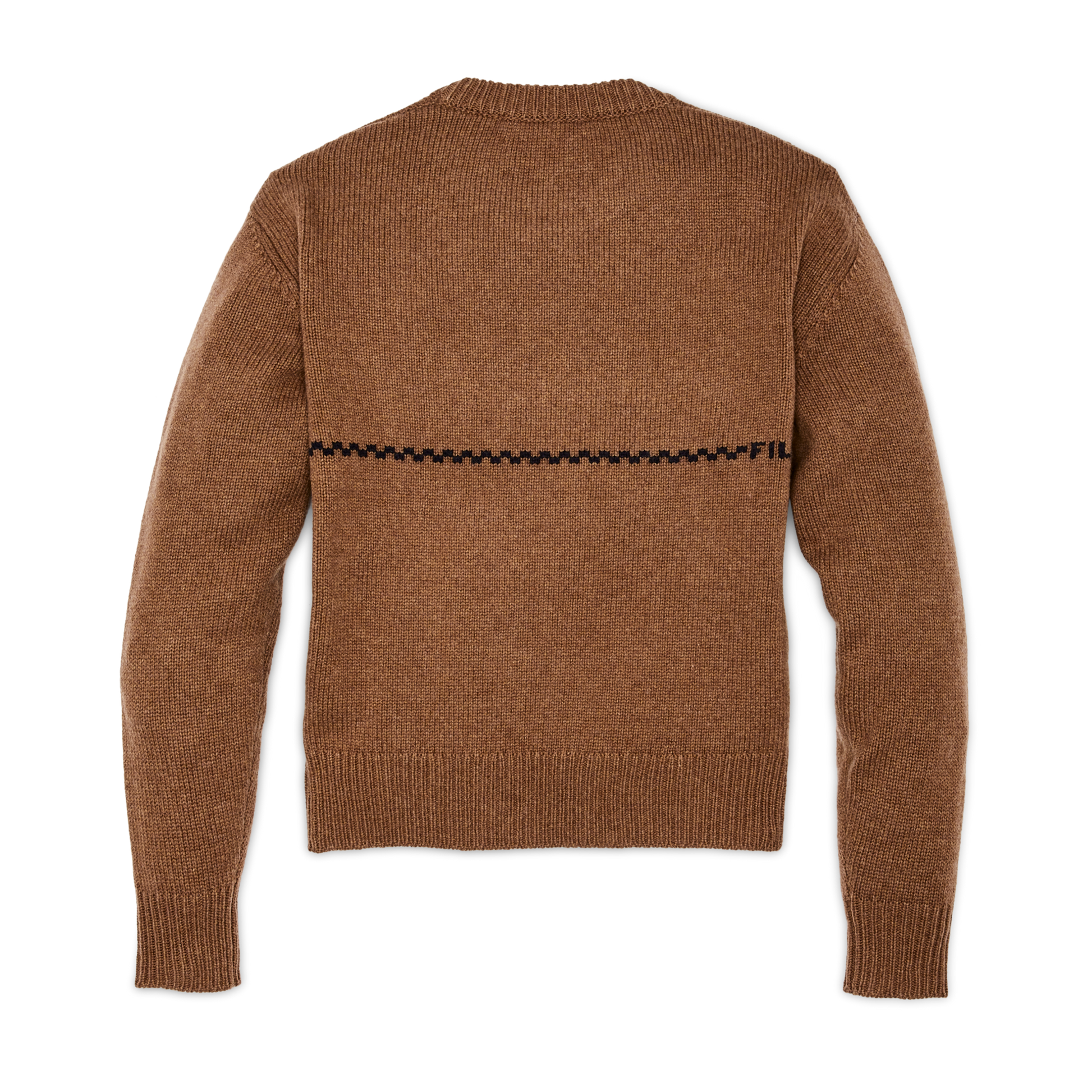 Alternate view of the Filson Women's Wool Crewneck Sweater - Mustard / Horse