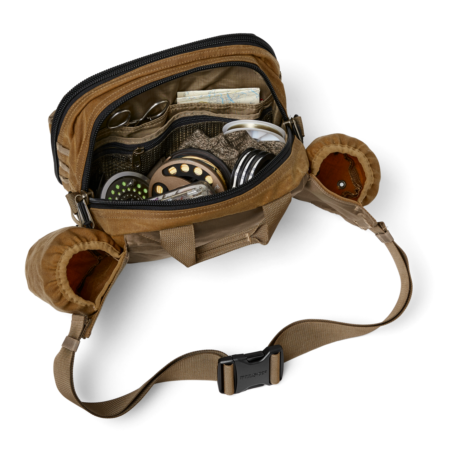 Alternate view of the Filson Tin Cloth Fishing Pack - Dark Tan