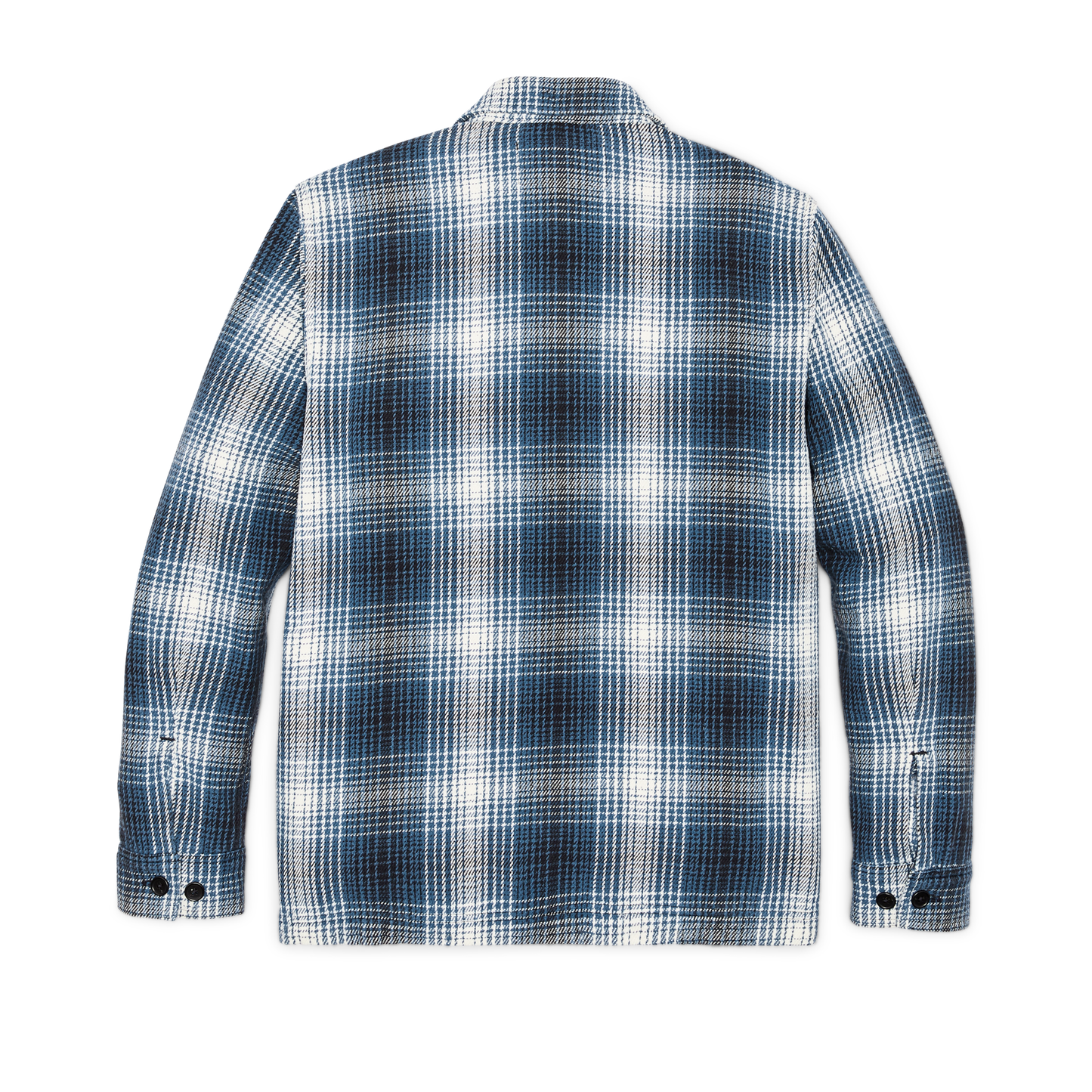 Alternate view of the Filson Deer Island Jac-shirt - Cobalt / Natural Shadow Plaid