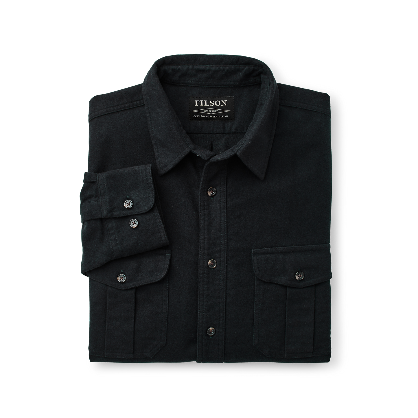 Alternate view of the Filson Moleskin Seattle Shirt - Dark Navy