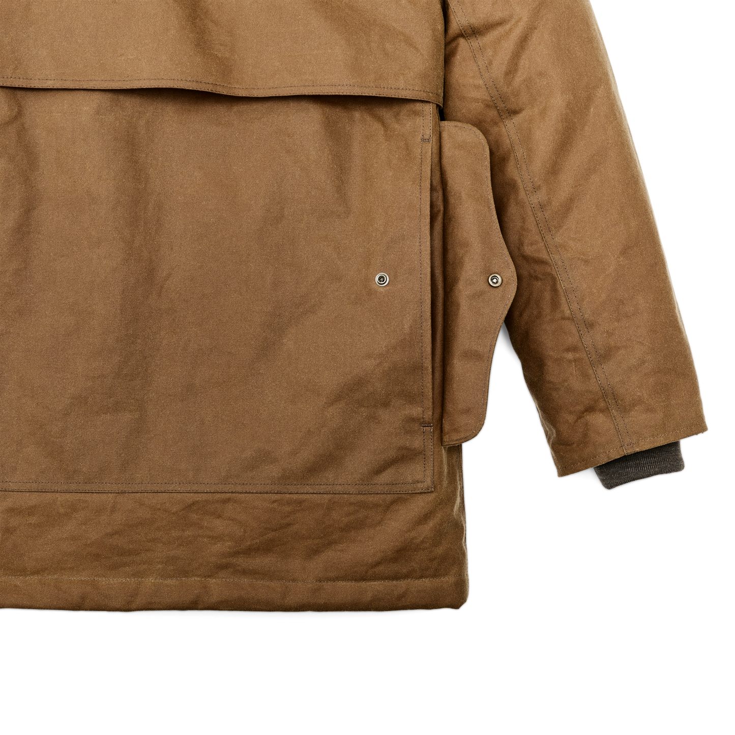 Alternate view of the Filson Tin Cloth Insulated Packer Coat - Dark Tan