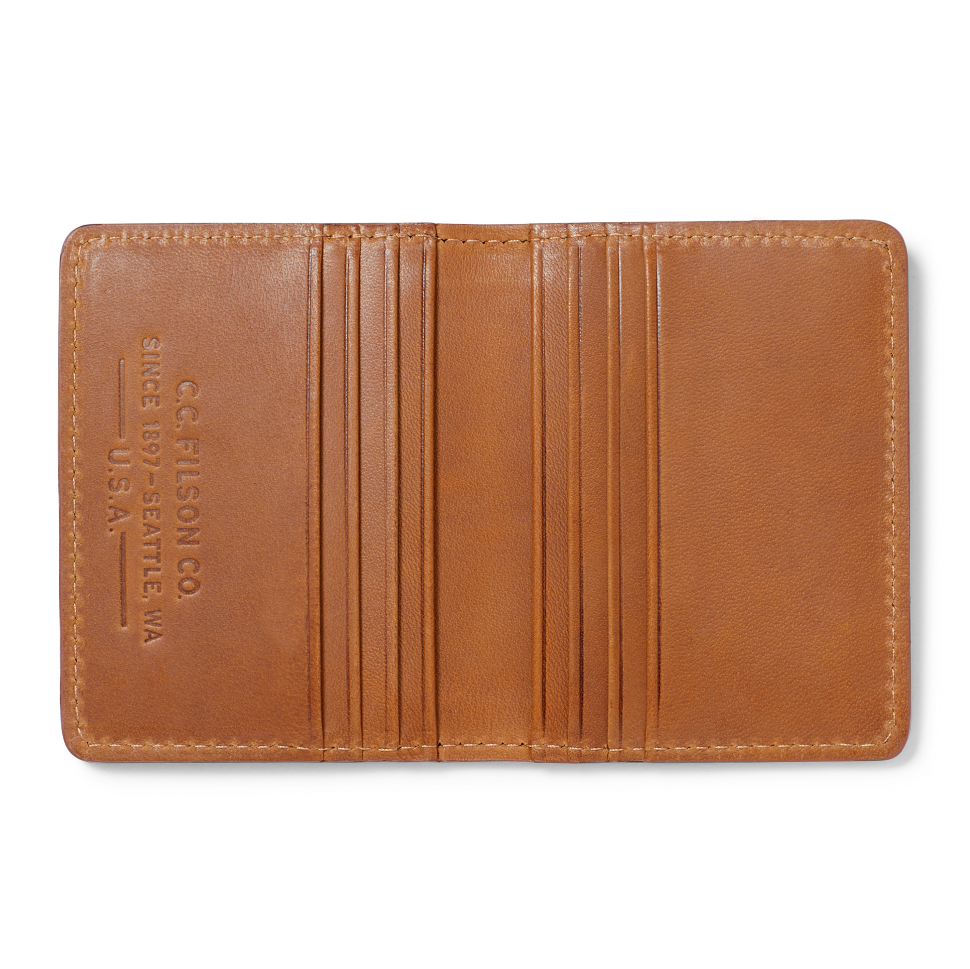 Alternate view of the Filson Rugged Twill Outfitter Card Wallet - Tan