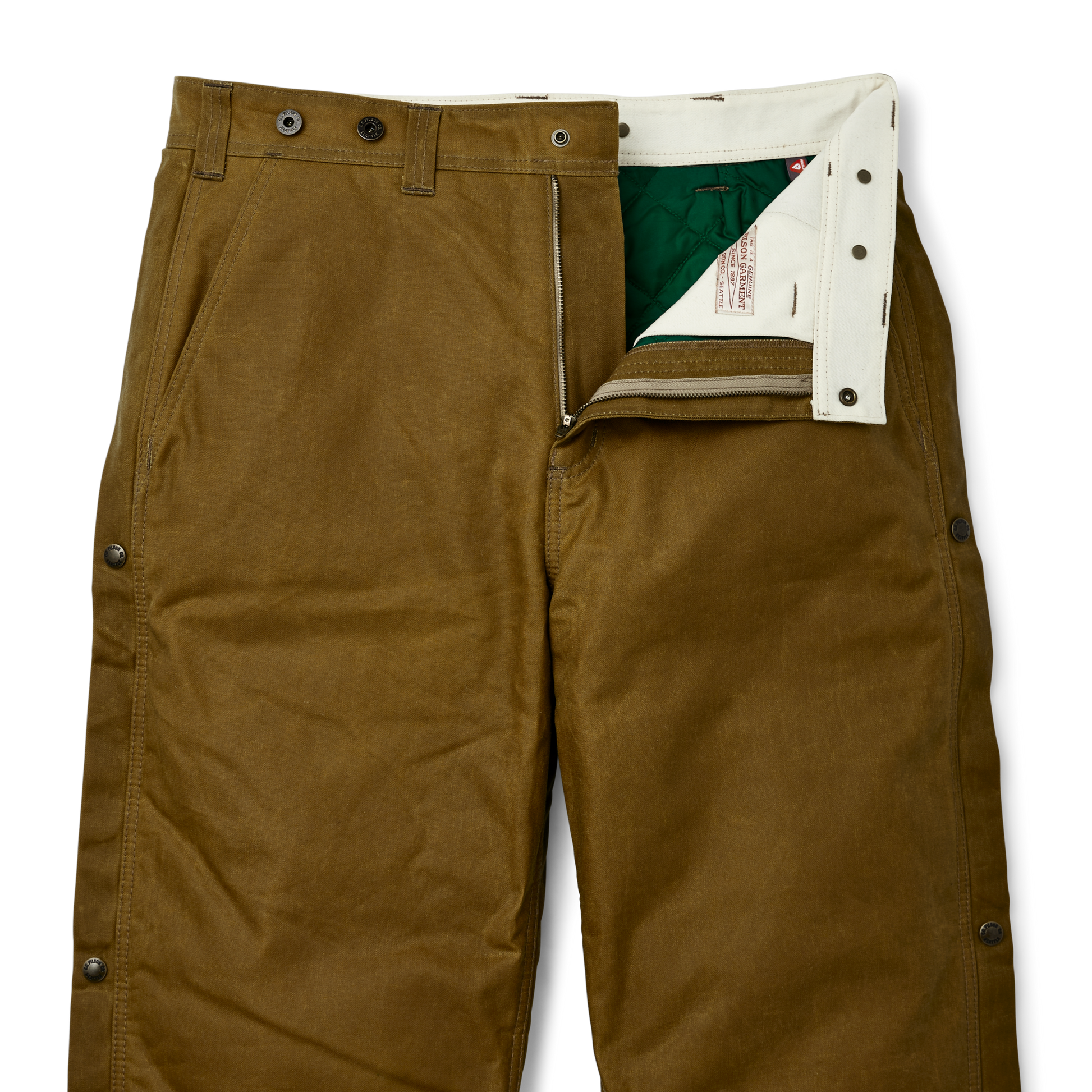 Alternate view of the Filson Insulated Tin Cloth Pants - Dark Tan