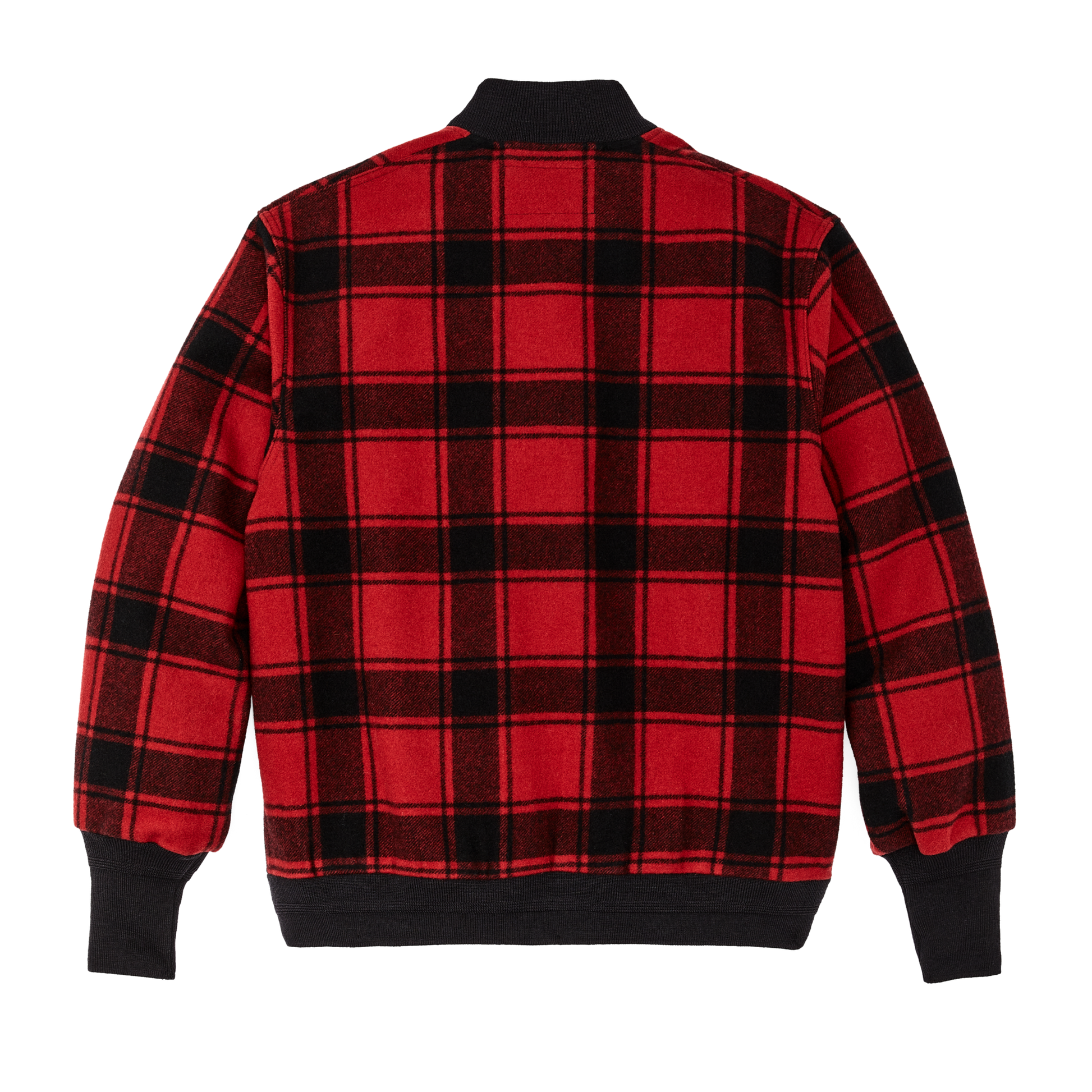 Alternate view of the Filson Ccc Wool Bomber - Red Black Plaid