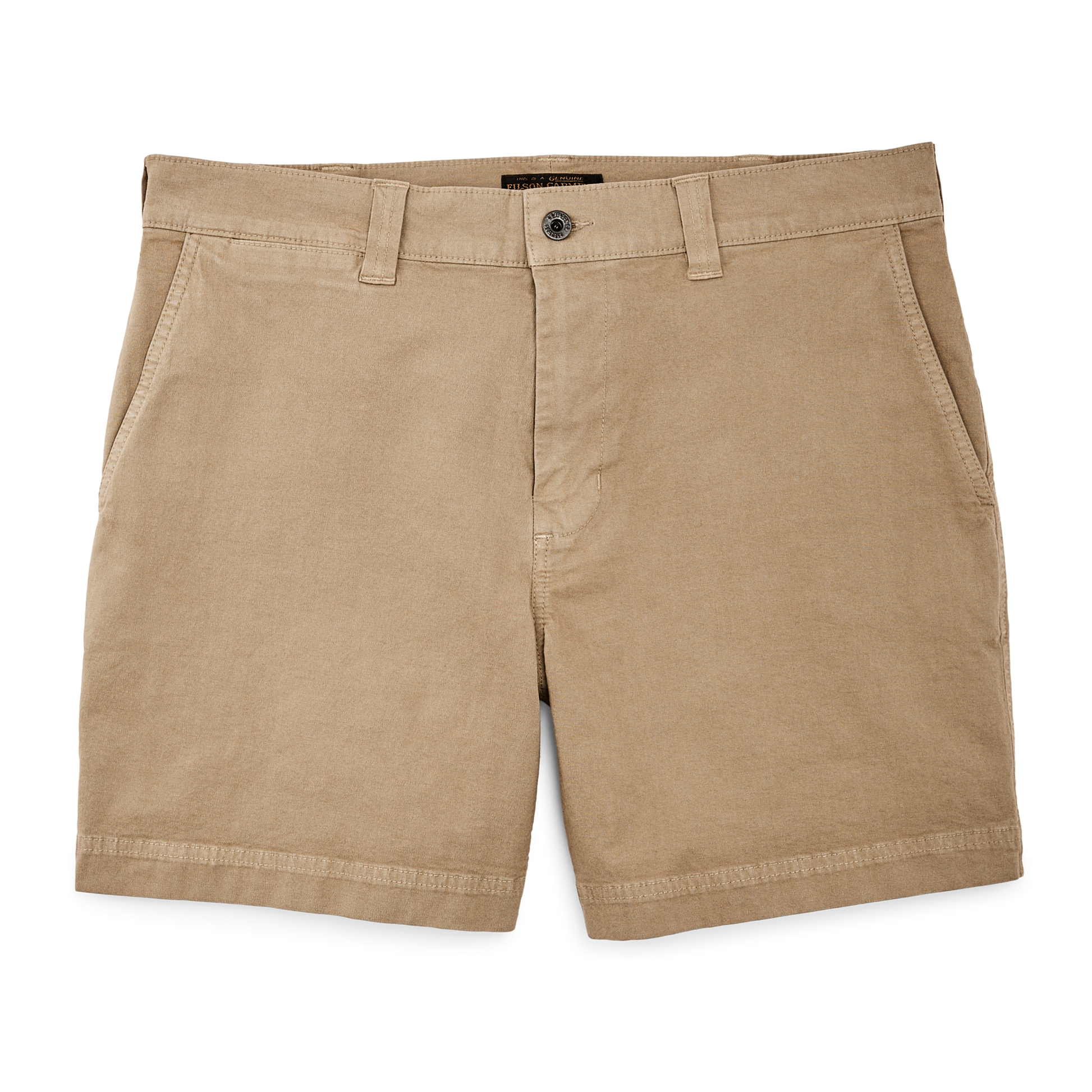 Front-facing image of the Filson Granite Mountain 6" Shorts - Gray Khaki