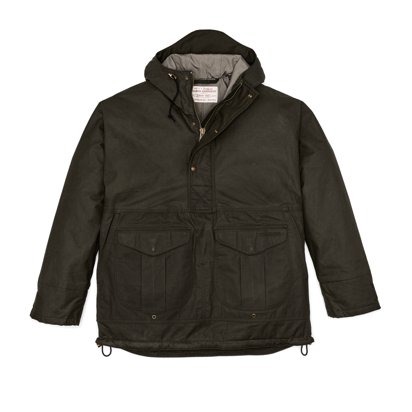 Front-facing image of the Filson Ranger Insulated Anorak - Root