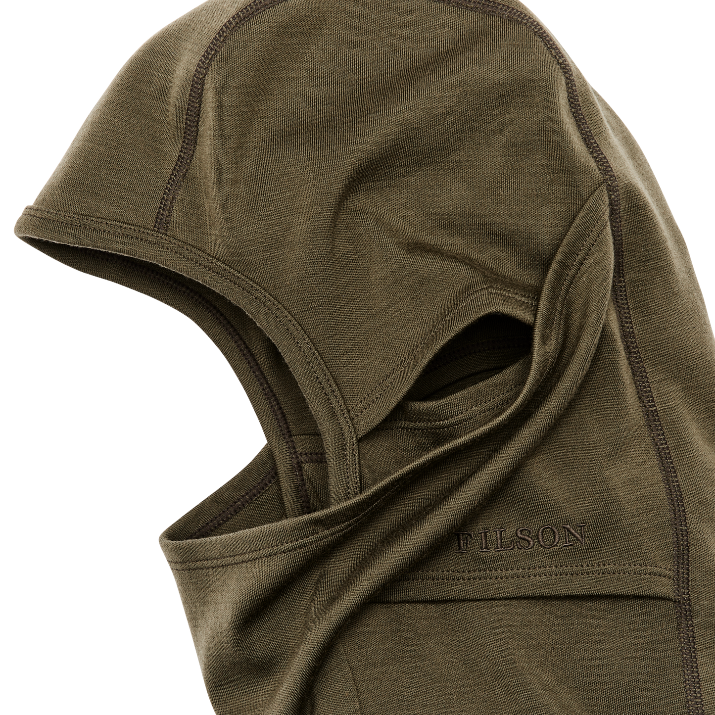 Alternate view of the Filson 400g Merino Wool Balaclava - Dark Olive