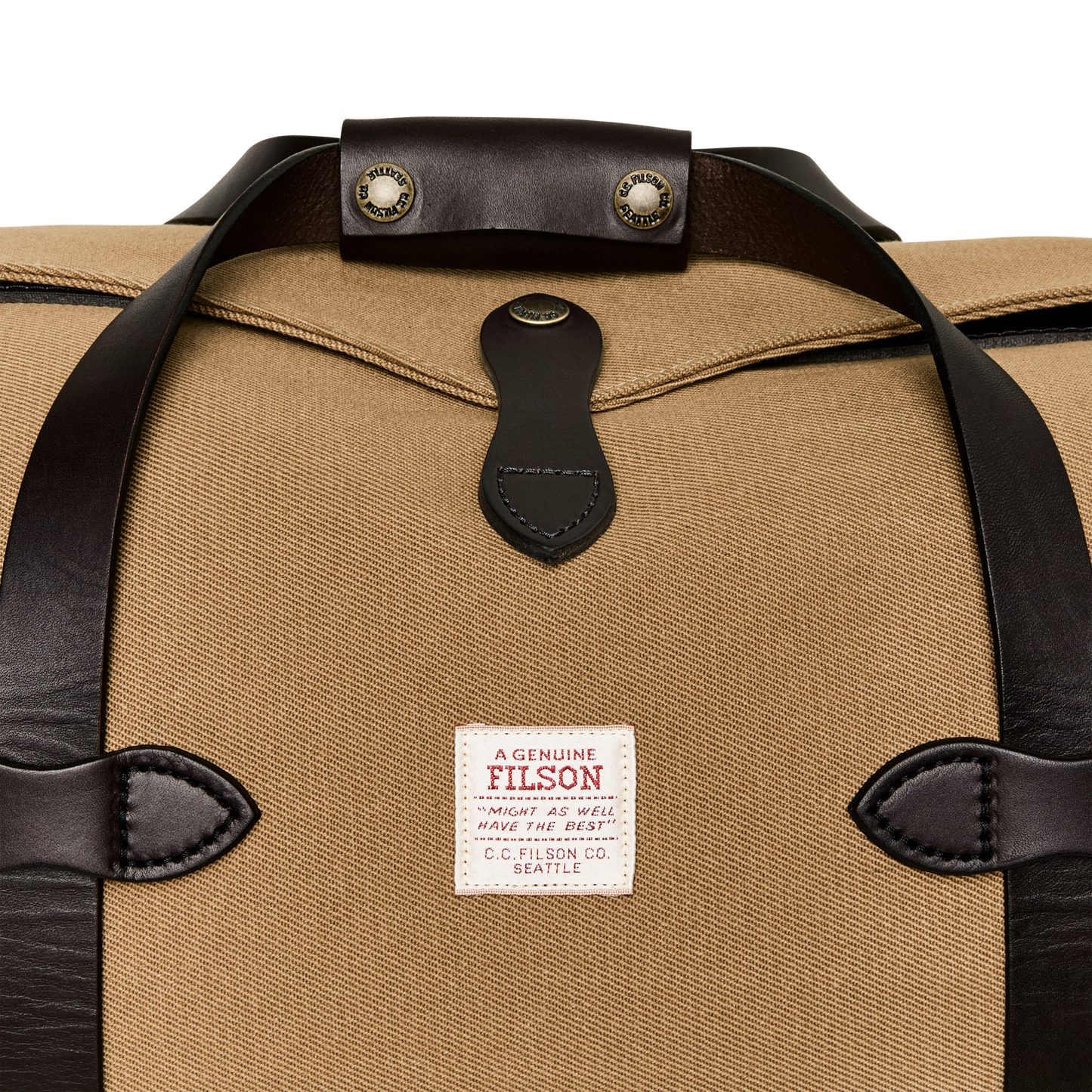 Alternate view of the Filson Small Rugged Twill Duffle Bag - Tan