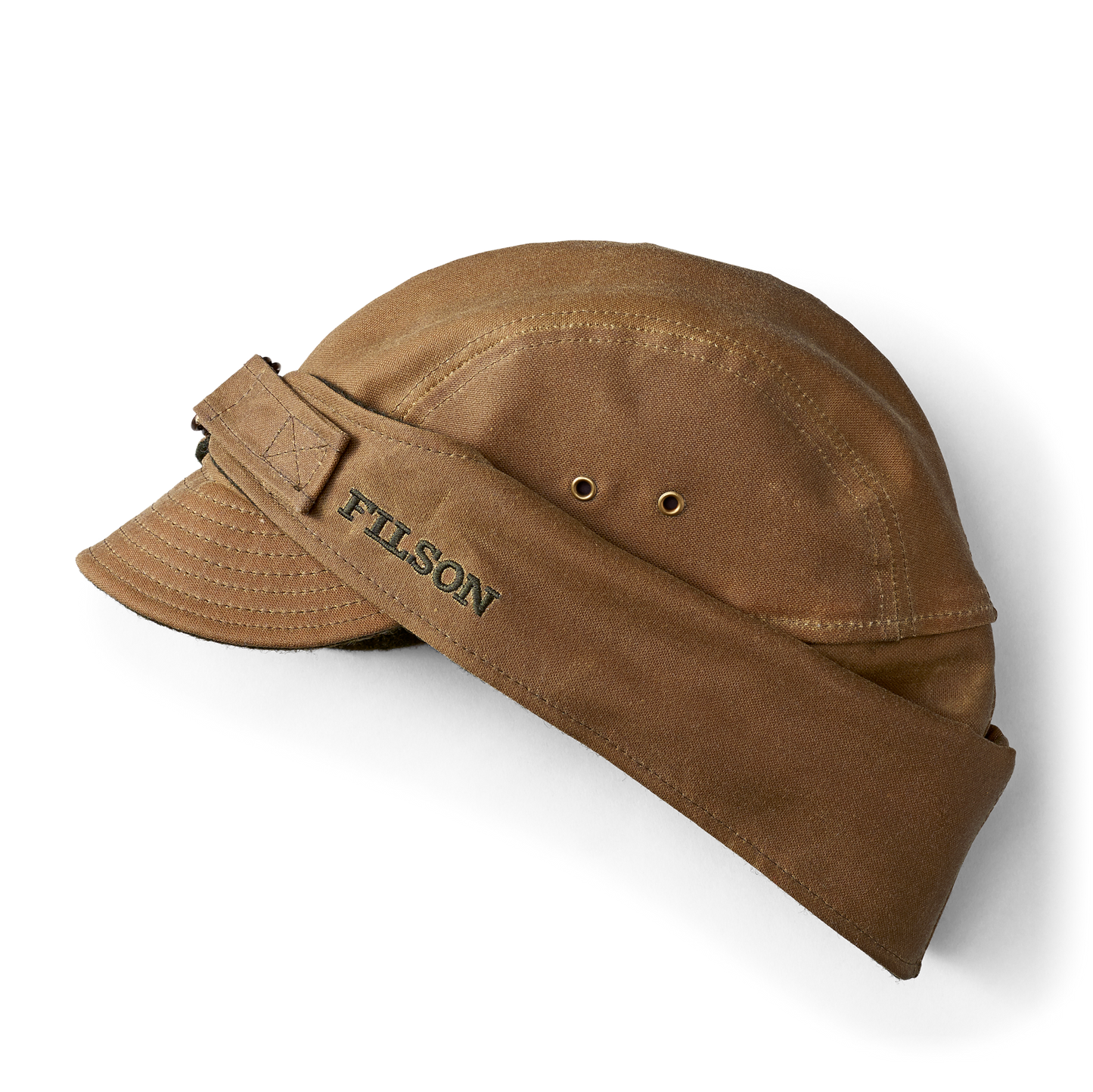 Alternate view of the Filson Tin Cloth Wildfowl Hat - Dark Tan