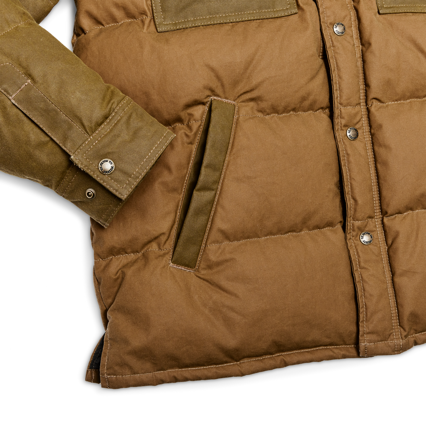 Alternate view of the Filson Down Jac-shirt - Dark Tan