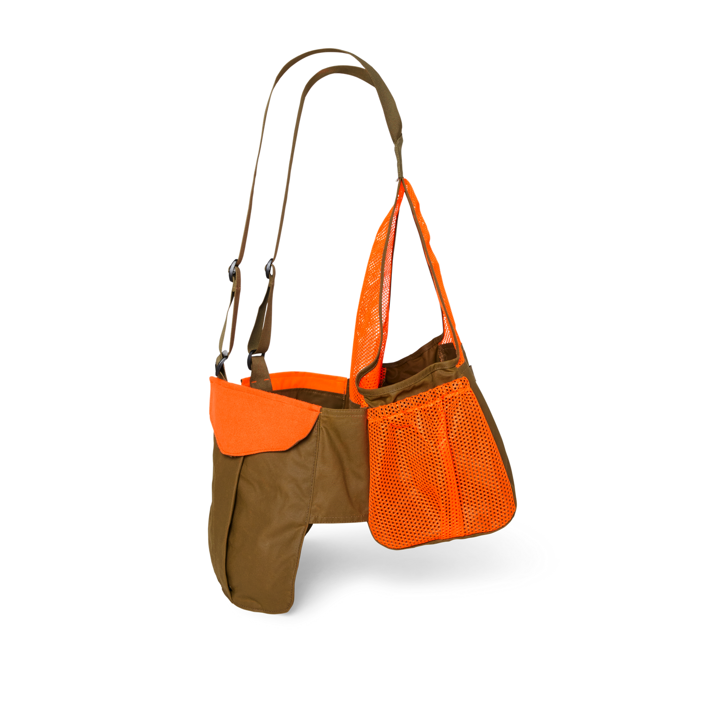 Alternate view of the Filson Mesh Game Bag - Dark Tan / Blaze Orange