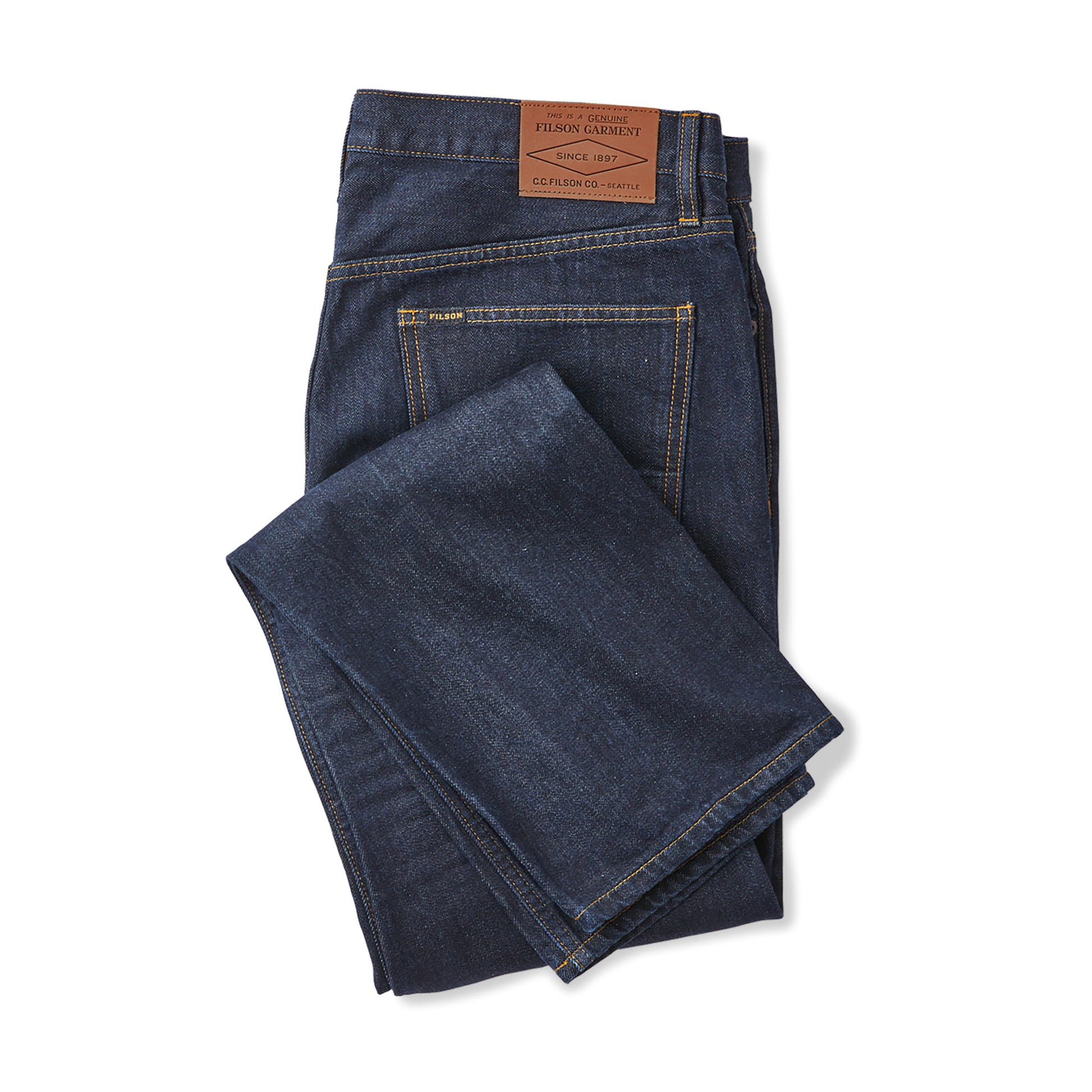 Alternate view of the Filson Rail-splitter Jeans - Rinse Indigo