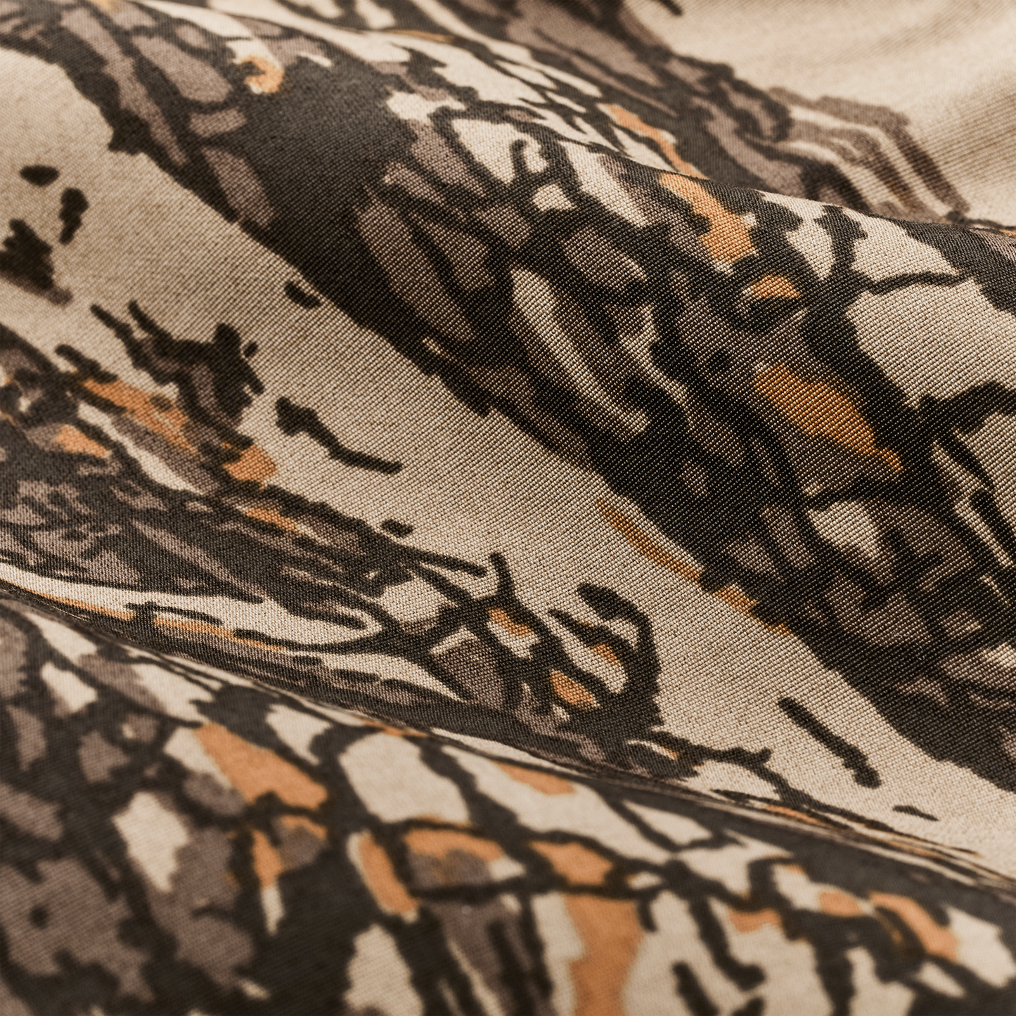 Alternate view of the Filson Cooper Lake Trunks  - Maple Bark Camo / Tan