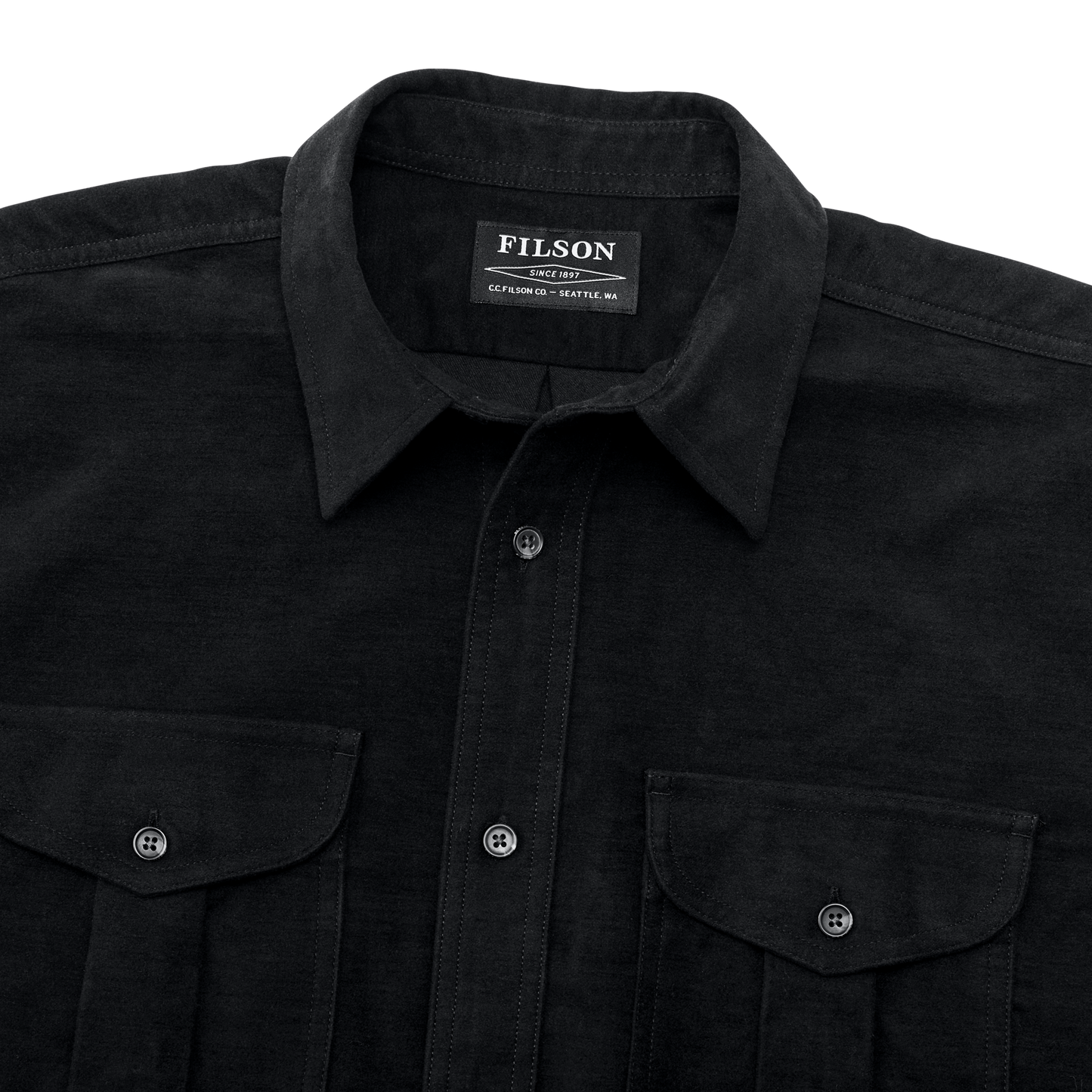 Alternate view of the Filson Moleskin Seattle Shirt - Dark Navy