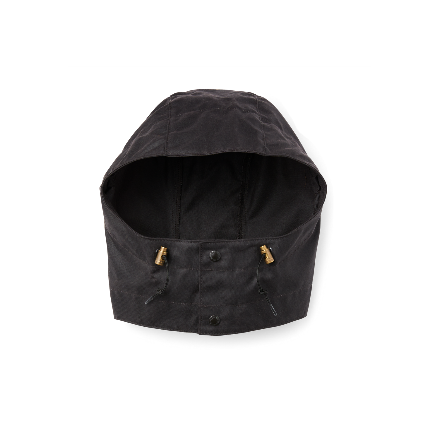 Front-facing image of the Filson Tin Cloth Hood - Cinder