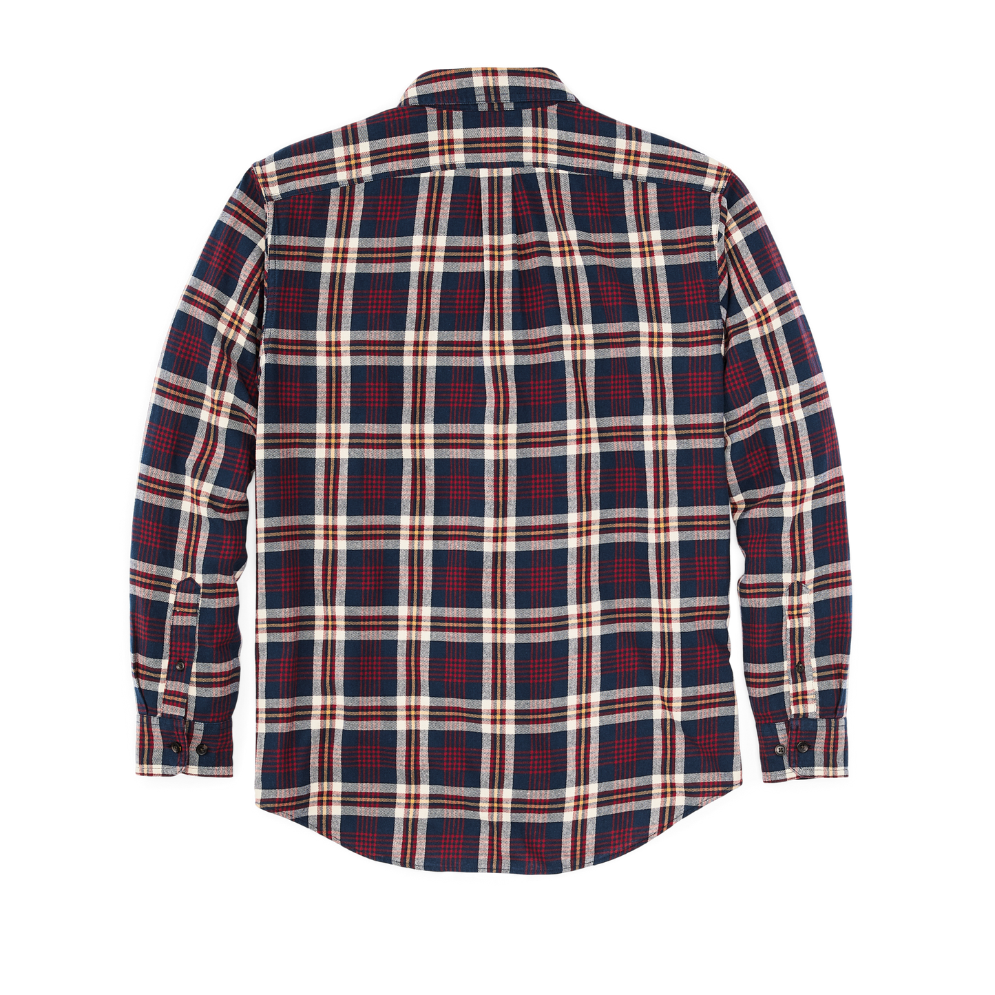 Alternate view of the Filson Lightweight Alaskan Guide Shirt - Navy / Red / White Plaid