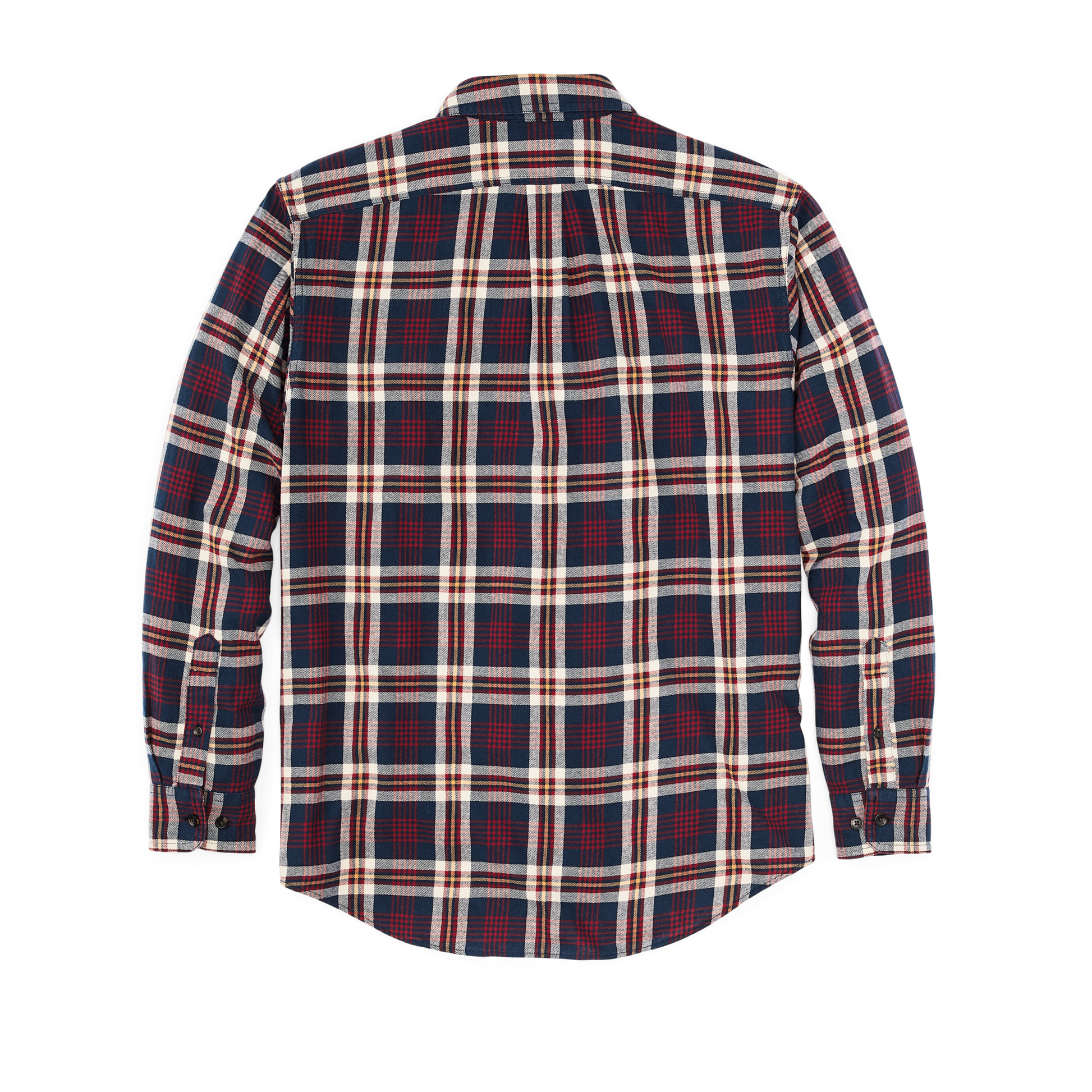 Alternate view of the Filson Lightweight Alaskan Guide Shirt - Navy / Red / White Plaid