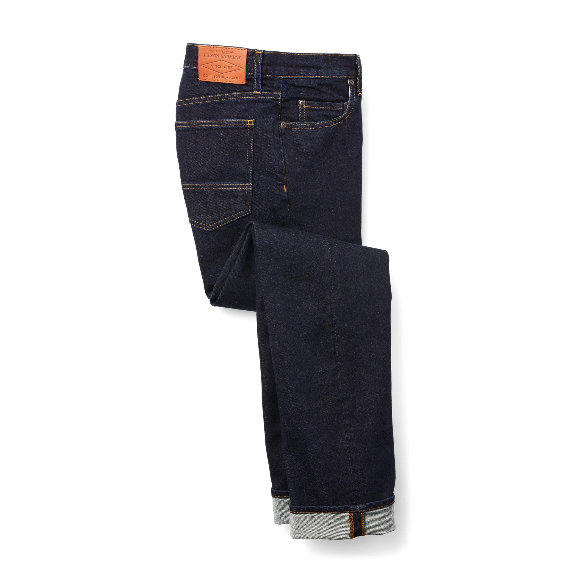 Alternate view of the Filson Muleskinner Jeans - Rinse Indigo