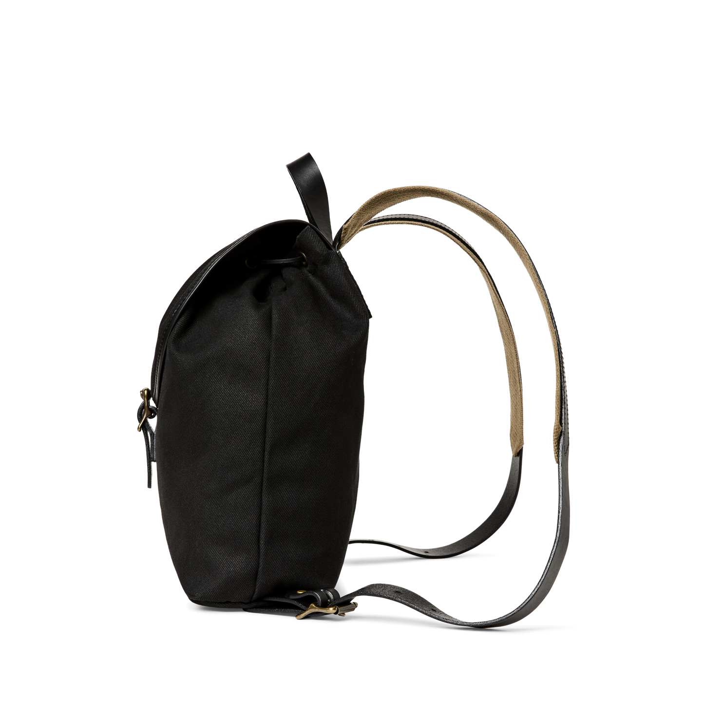 Alternate view of the Filson Rugged Twill Drawstring Backpack - Black