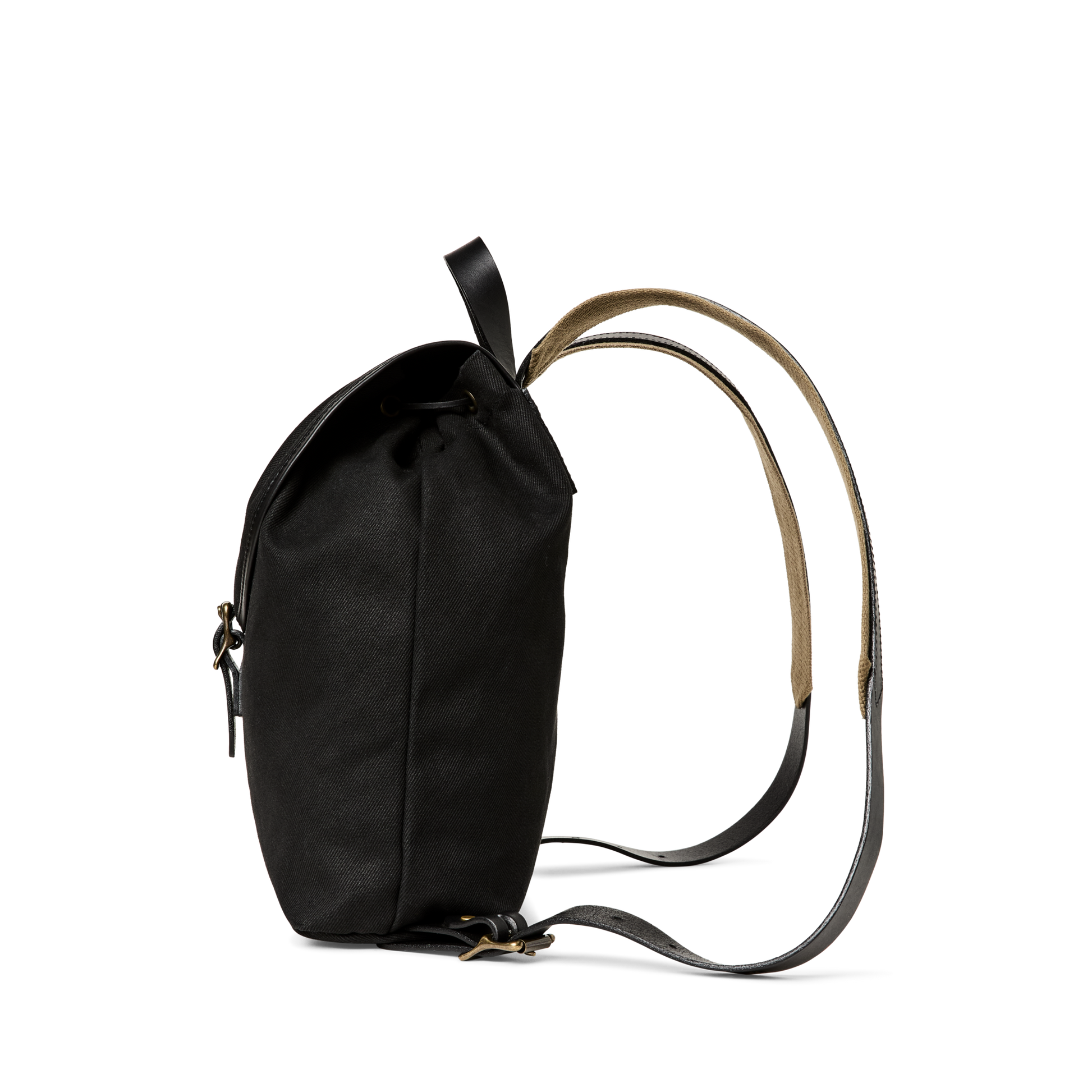 Alternate view of the Filson Rugged Twill Drawstring Backpack - Black