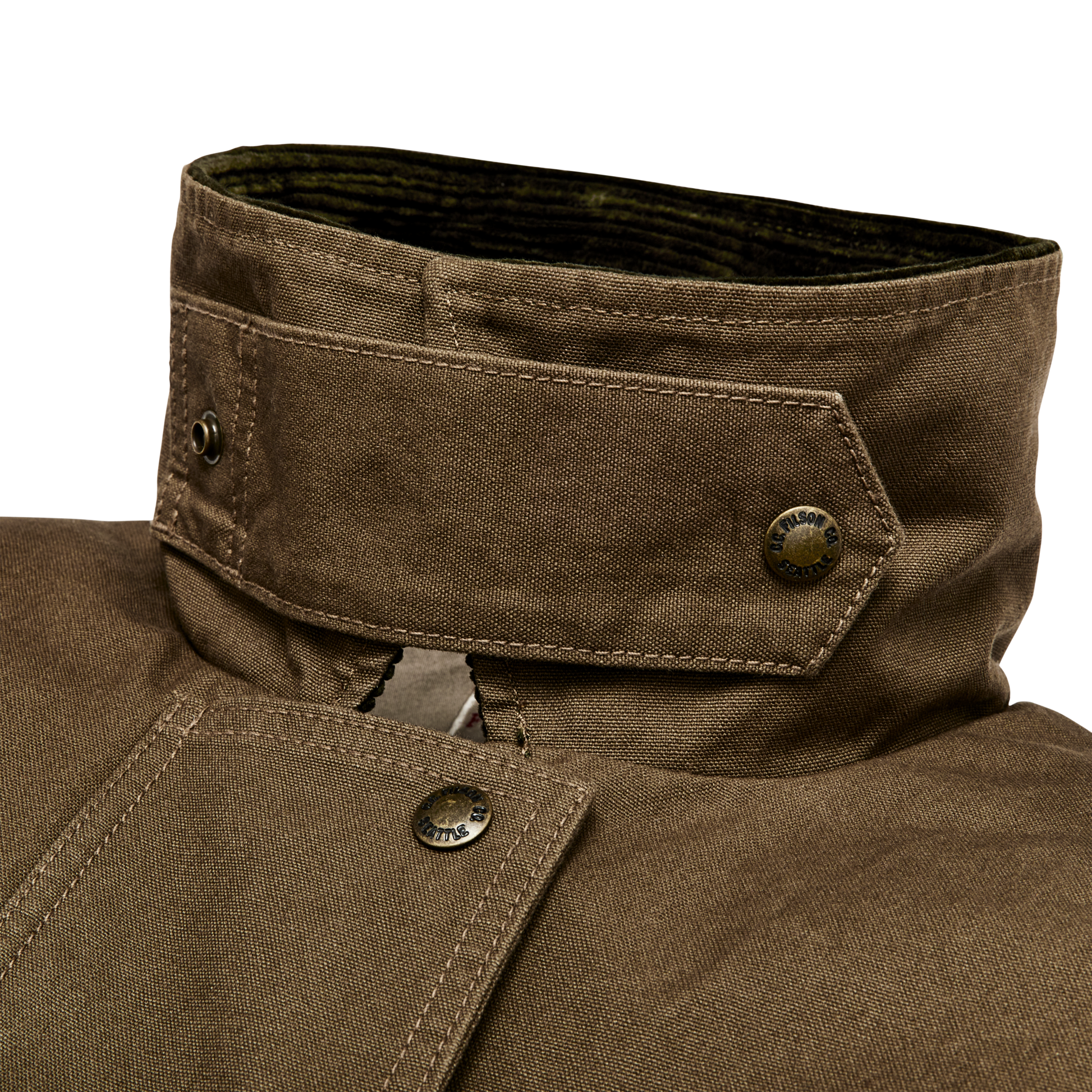 Alternate view of the Filson Women's Dry Tin Duster Coat - Marsh Olive