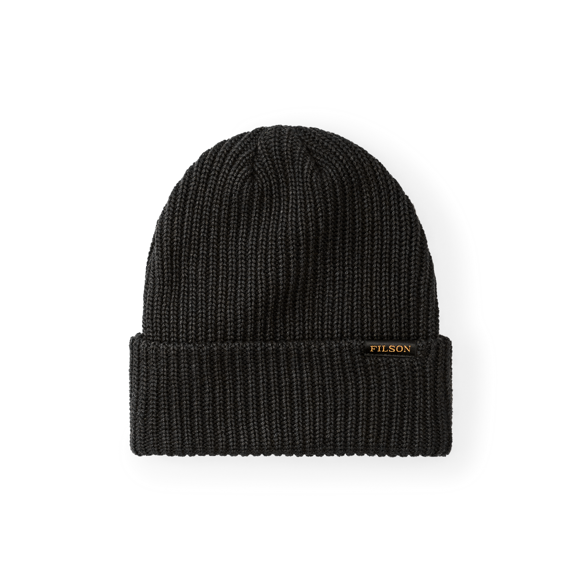 Front-facing image of the Filson Cotton Watch Cap - Faded Black