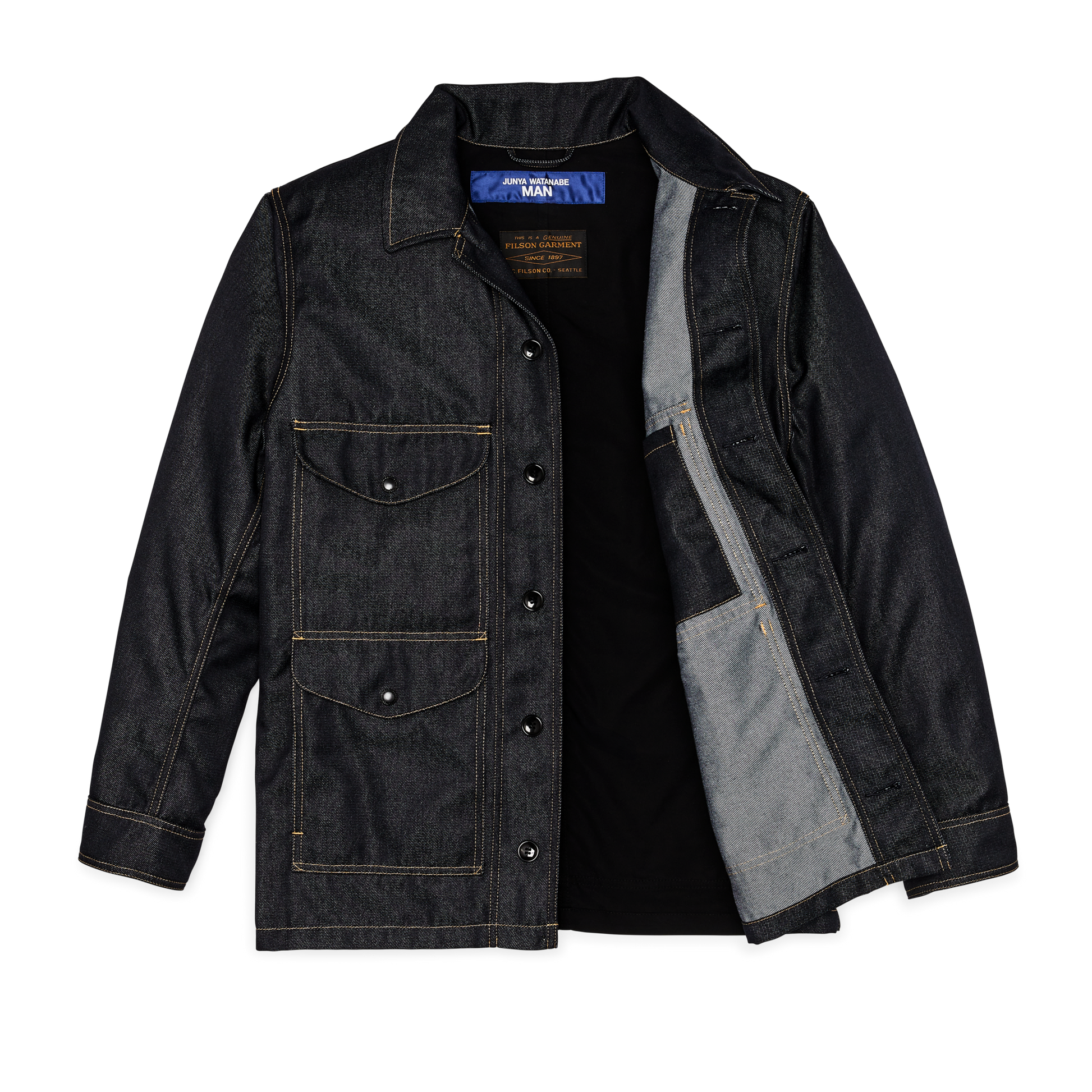 Alternate view of the Filson Junya Watanabe Cruiser - Indigo / Black