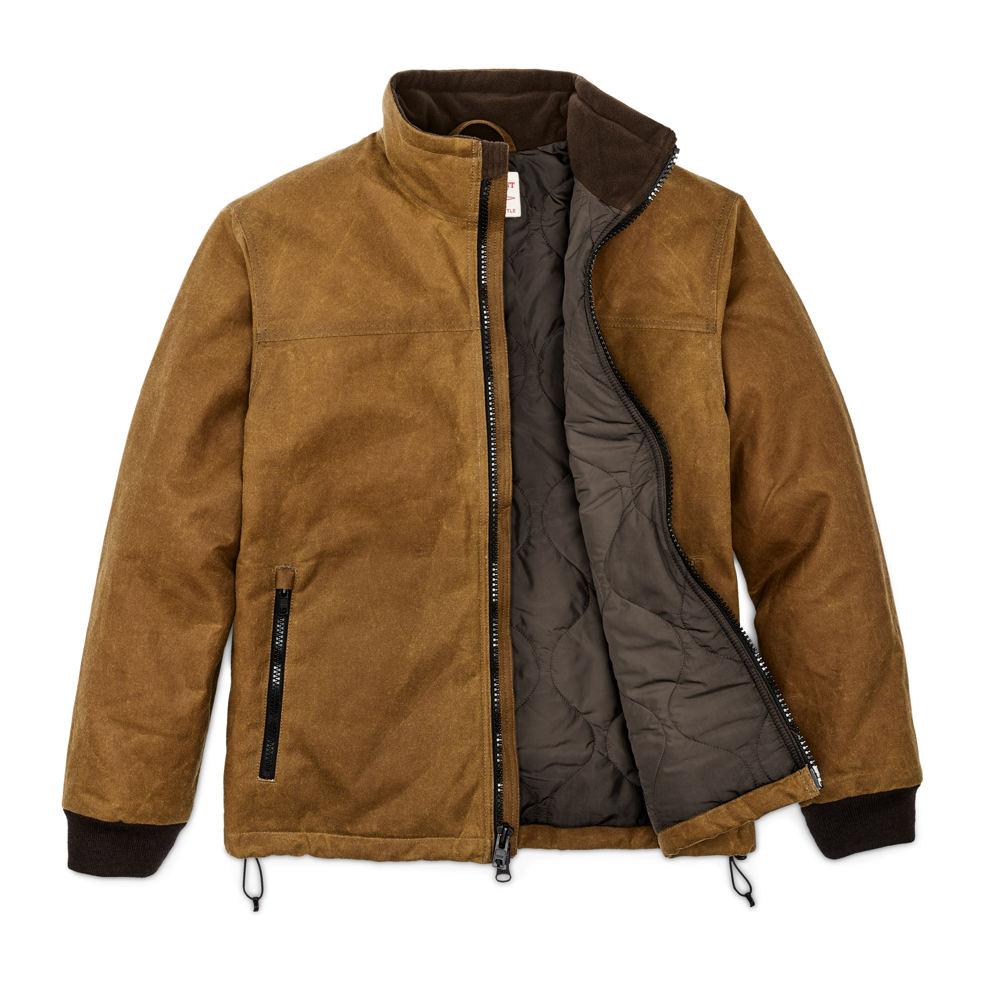 Alternate view of the Filson Tin Cloth Primaloft¬Æ Jacket - Dark Tan 2