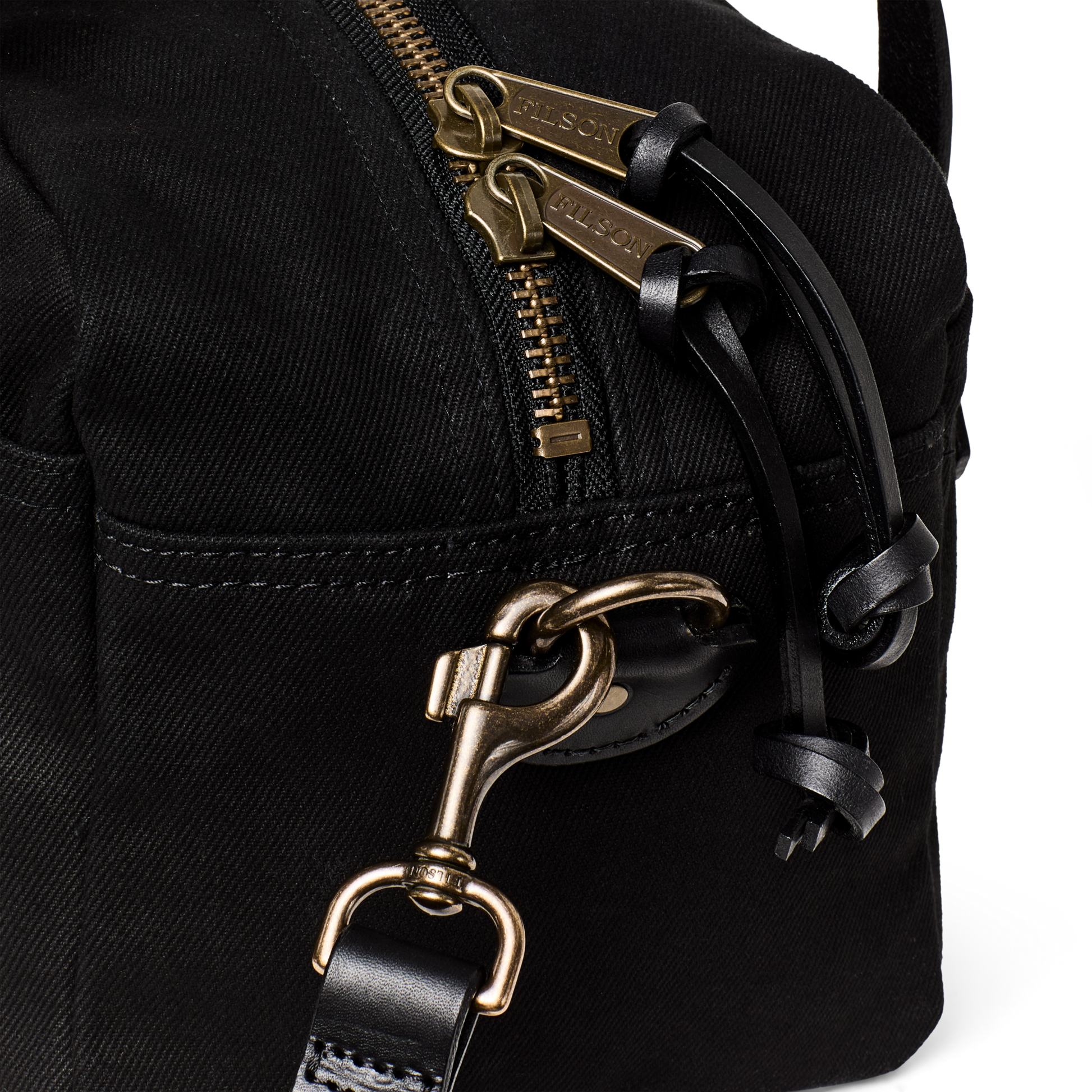 Alternate view of the Filson Rugged Twill Xs Compact Duffle Bag - Black