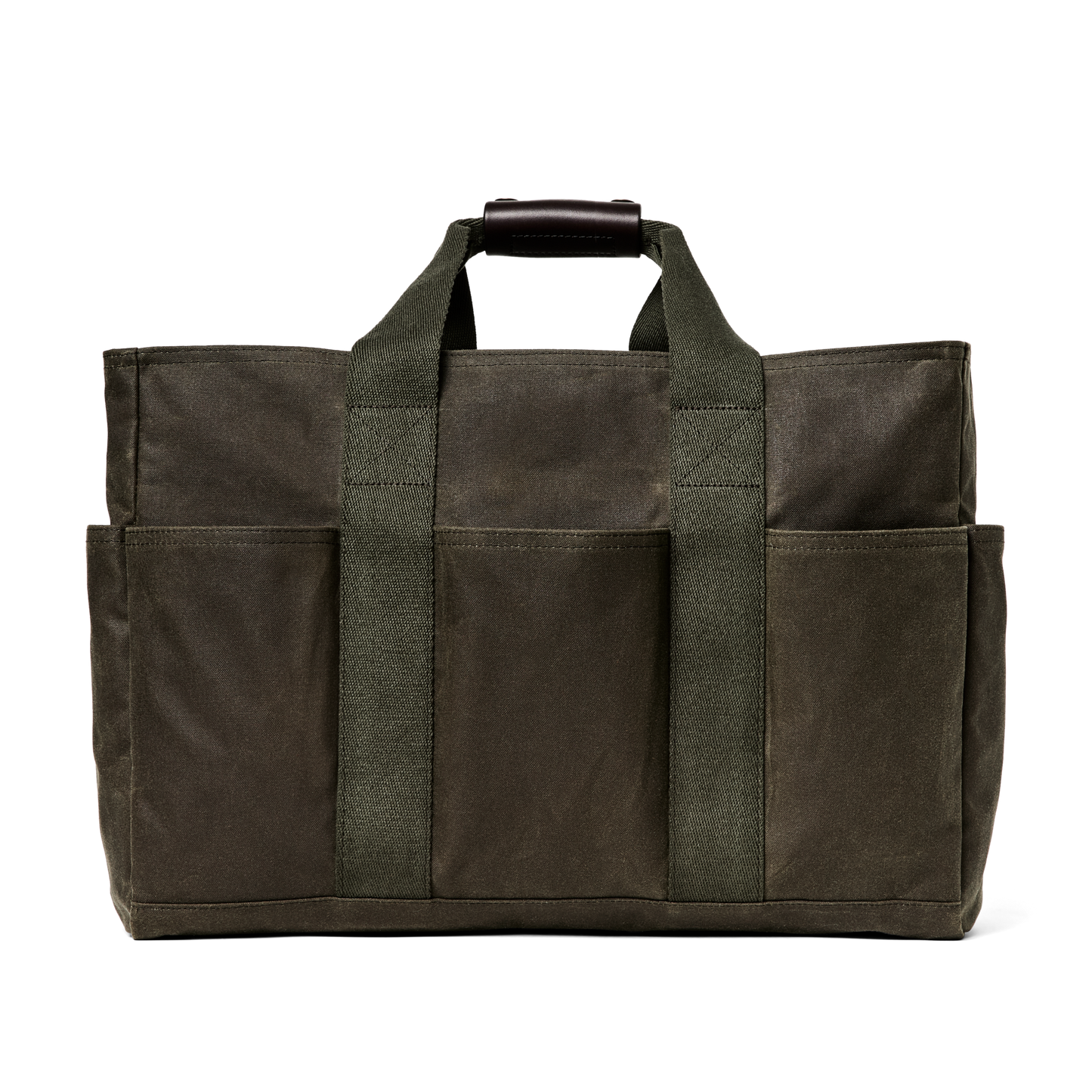 Alternate view of the Filson Tin Cloth Open Supply Tote - Otter Green