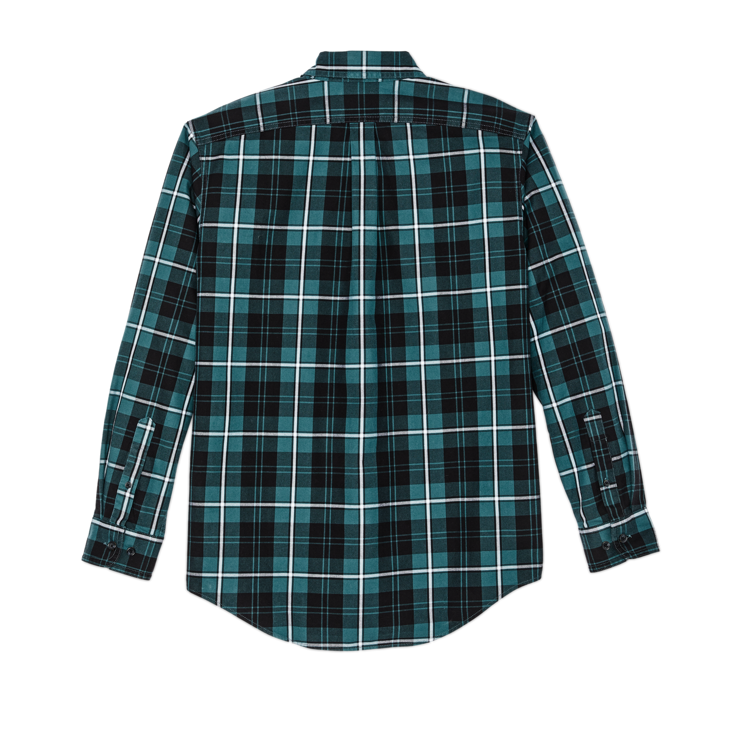 Alternate view of the Filson Lightweight Alaskan Guide Shirt - Petrol / Black / White Plaid