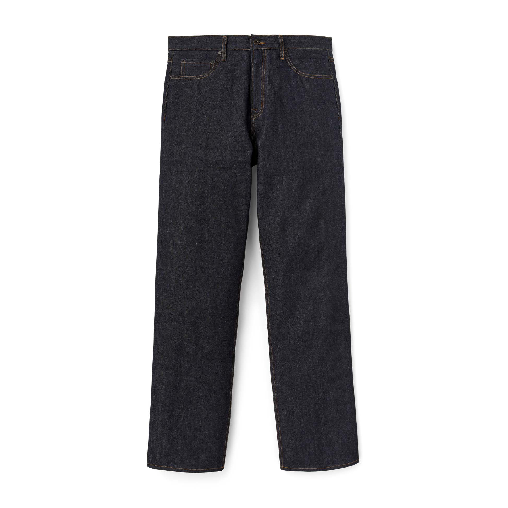 Front-facing image of the Filson Husky Jeans - Raw Indigo