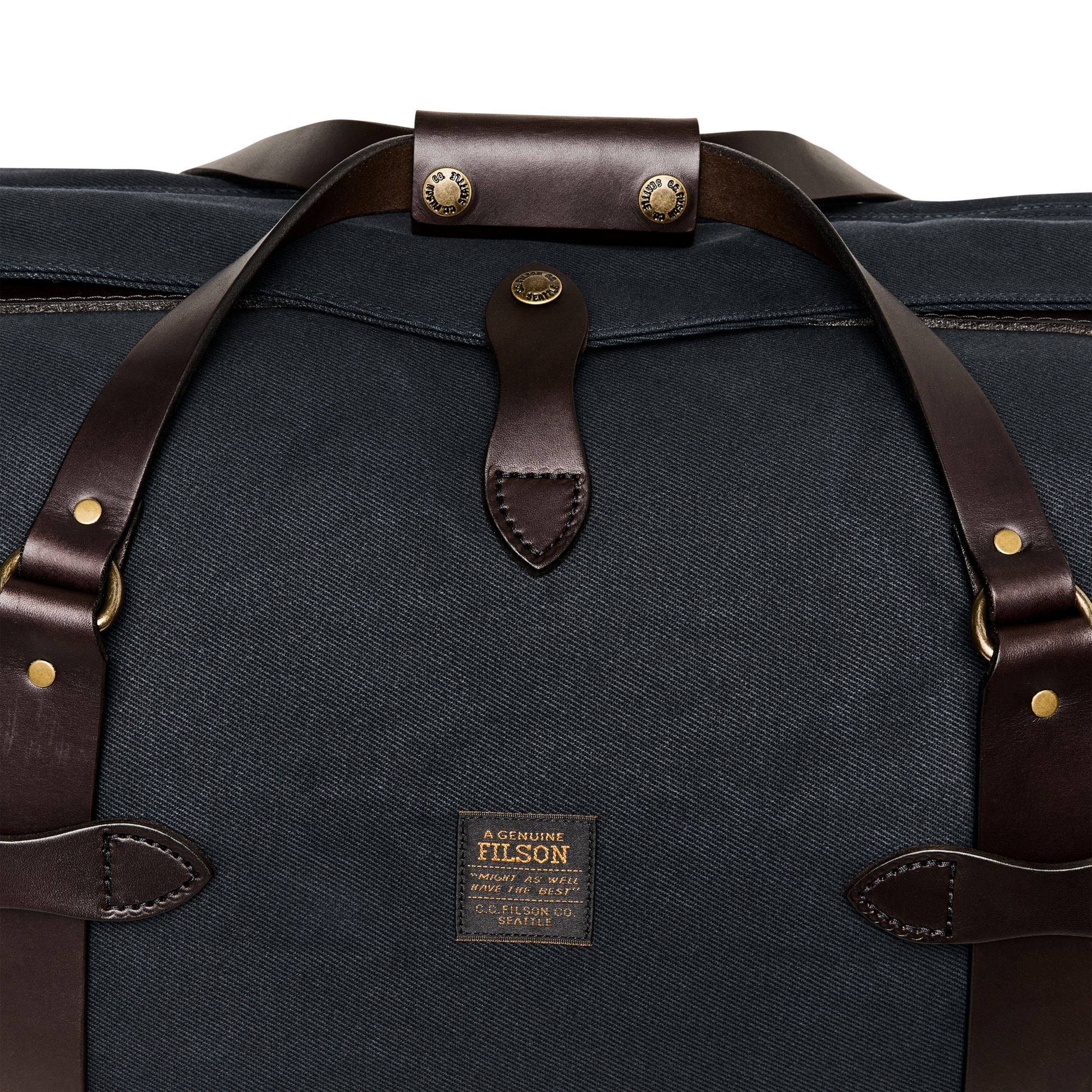 Alternate view of the Filson Medium Rugged Twill Duffle Bag - Navy