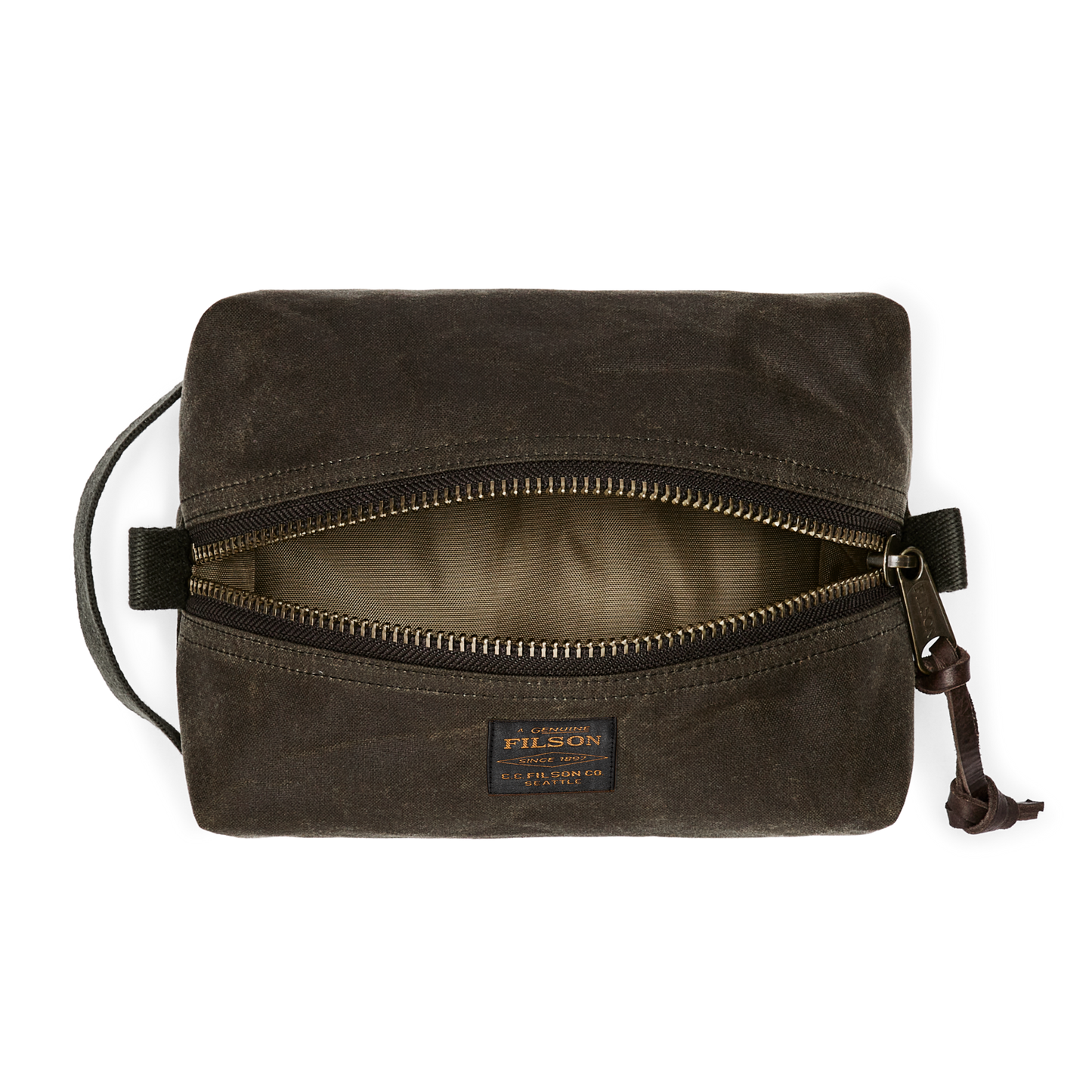 Alternate view of the Filson Tin Cloth Travel Kit - Otter Green